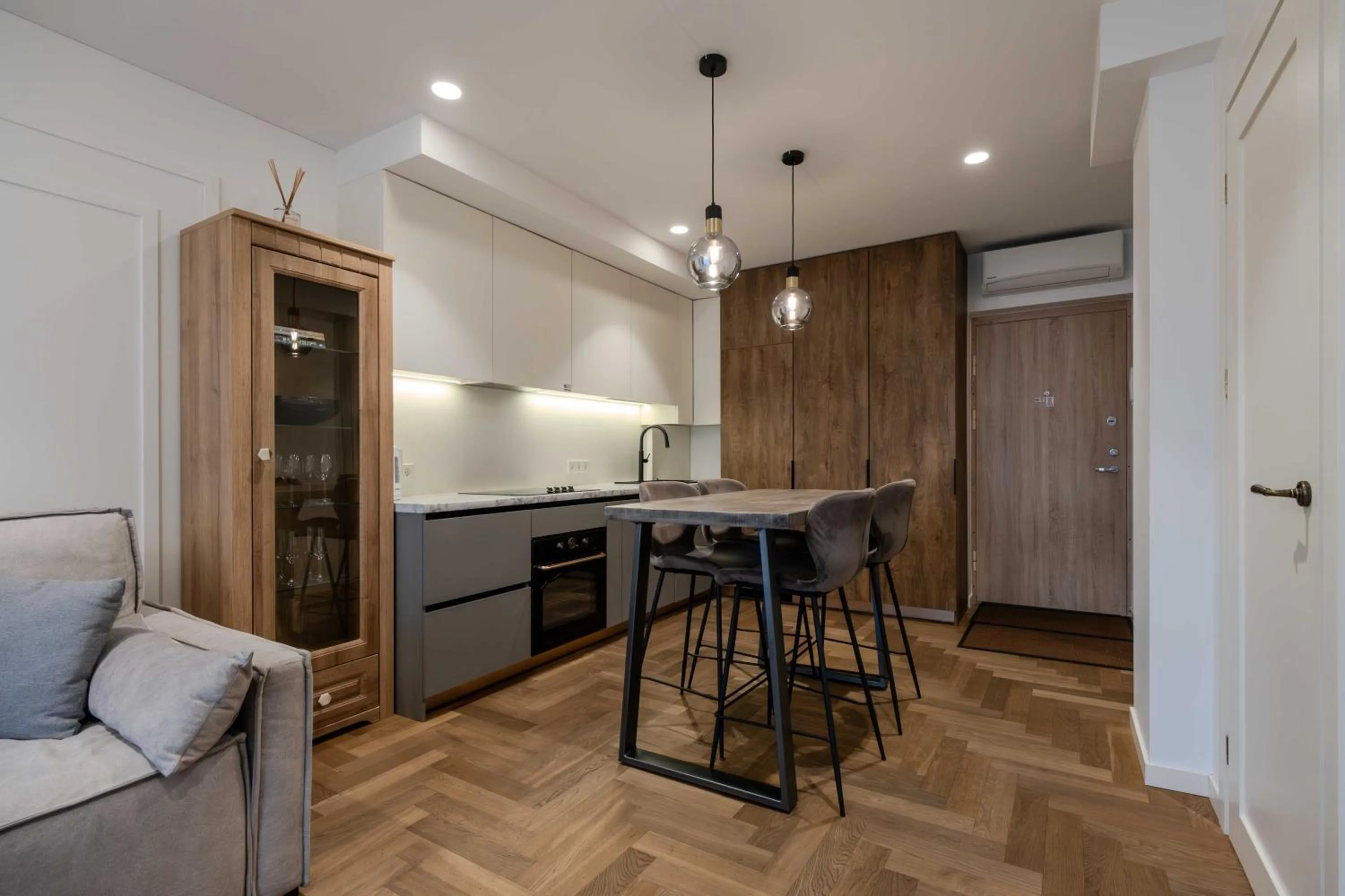 Dining area in King Mindaugas Apartments