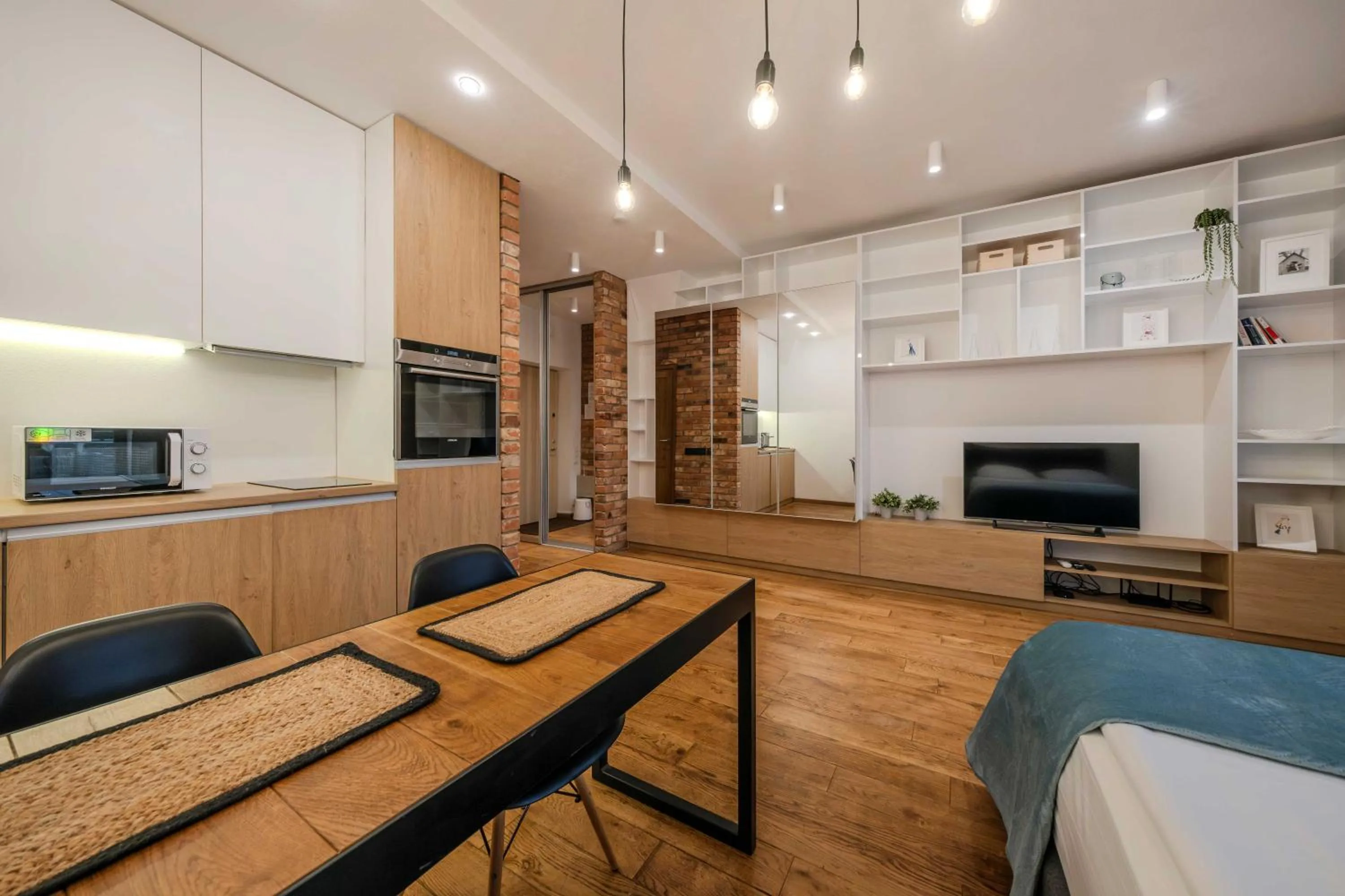 Photo of the whole room in King Mindaugas Apartments