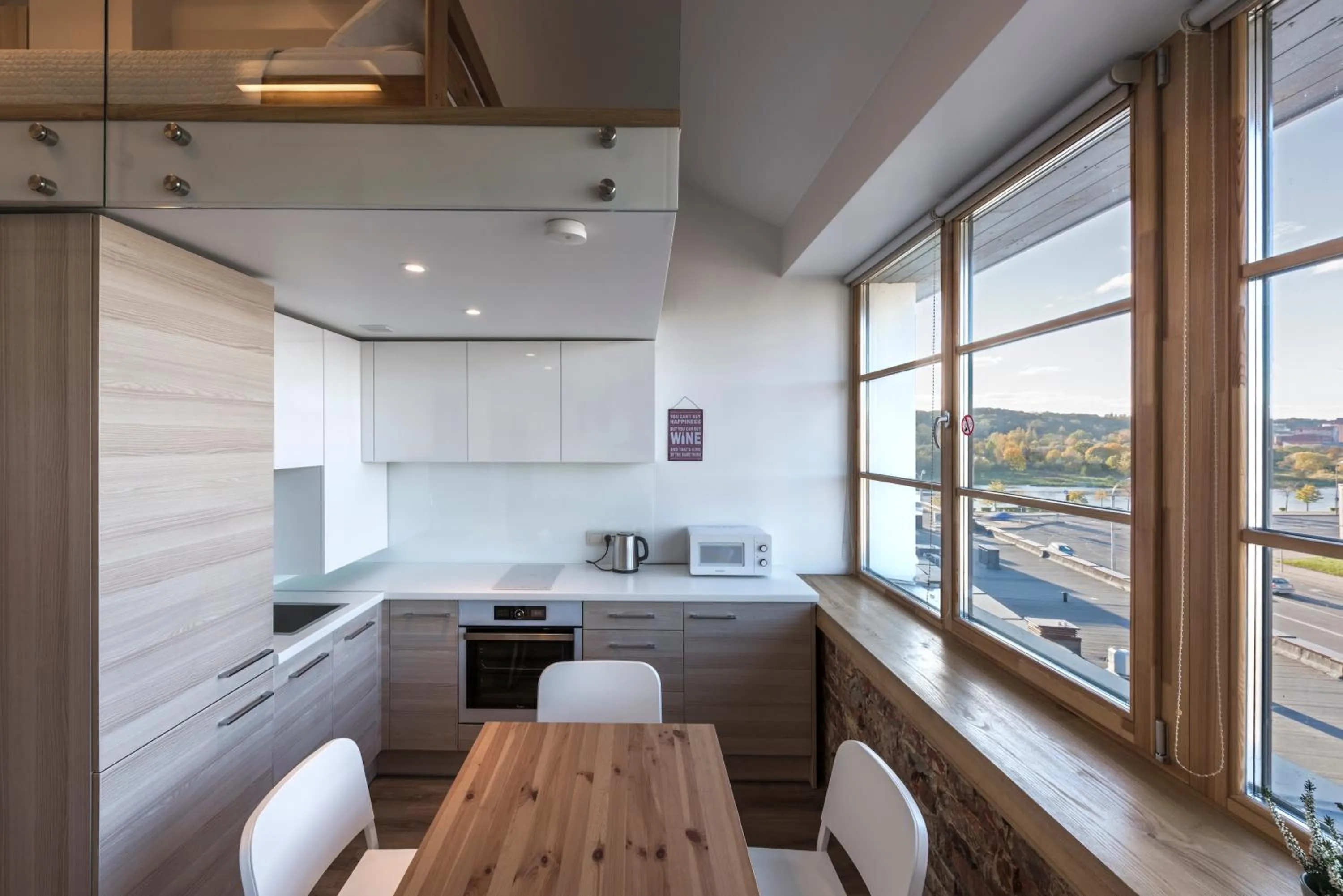 Dining area in King Mindaugas Apartments