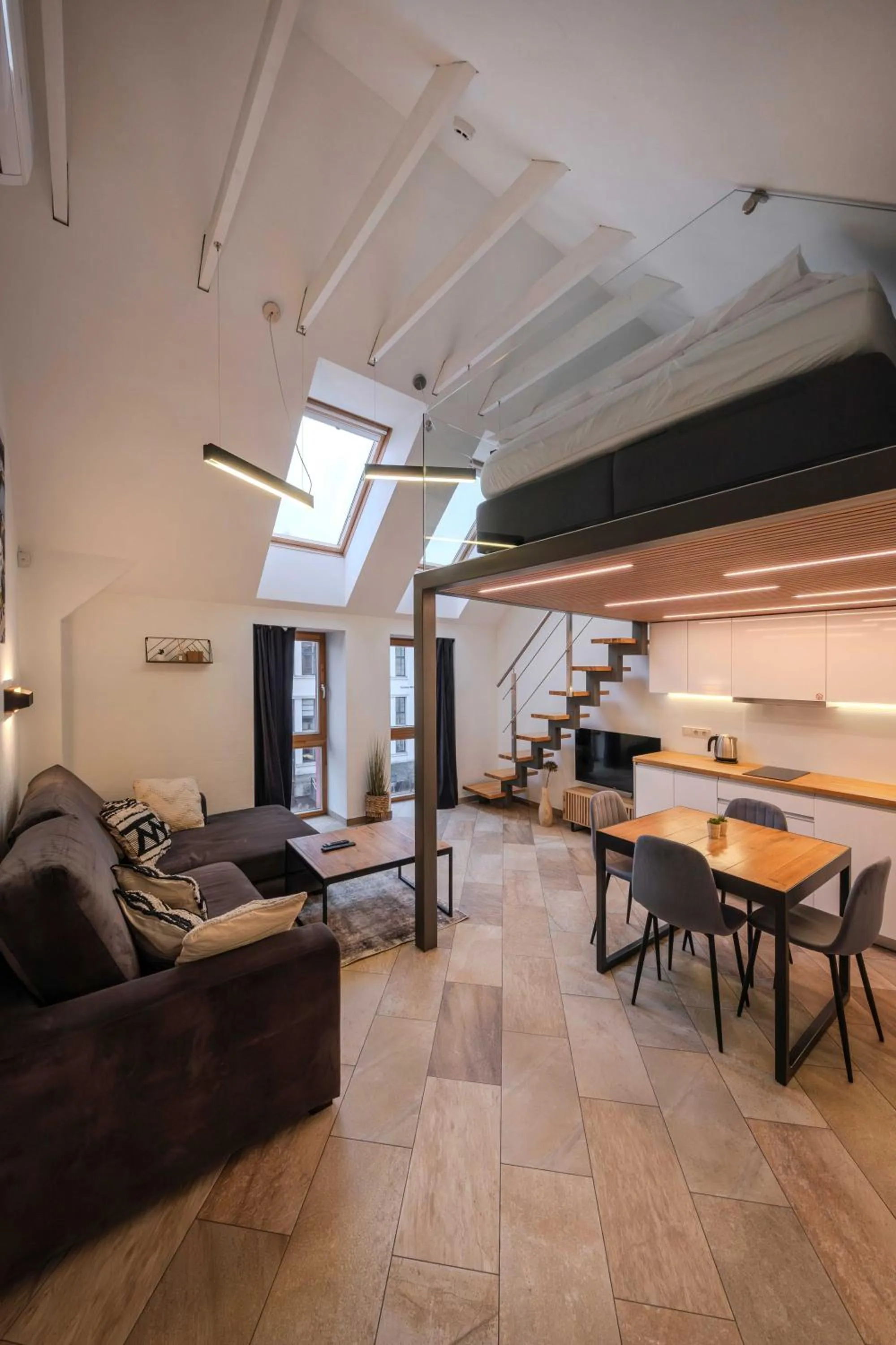 Living room in King Mindaugas Apartments