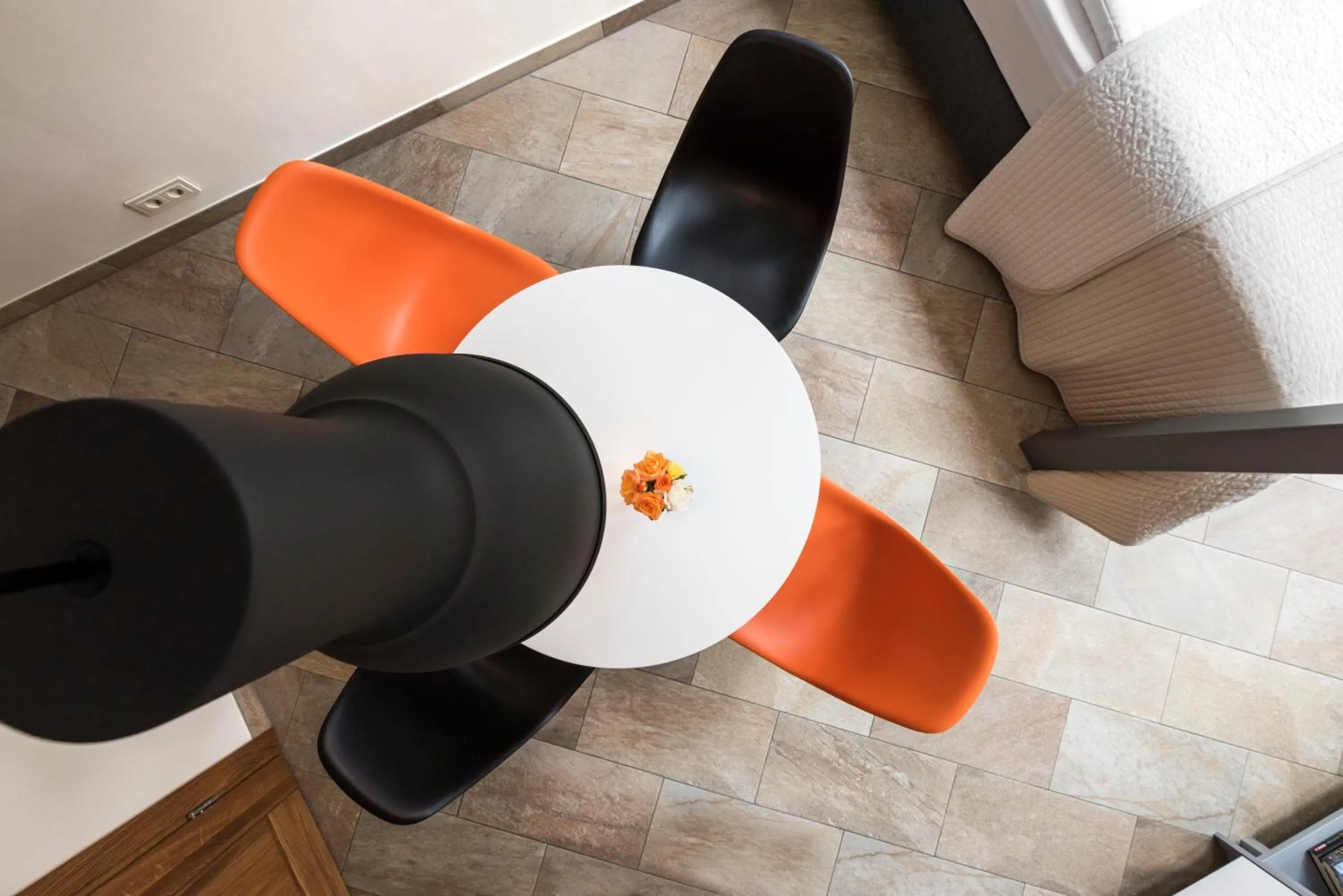 Dining area in King Mindaugas Apartments