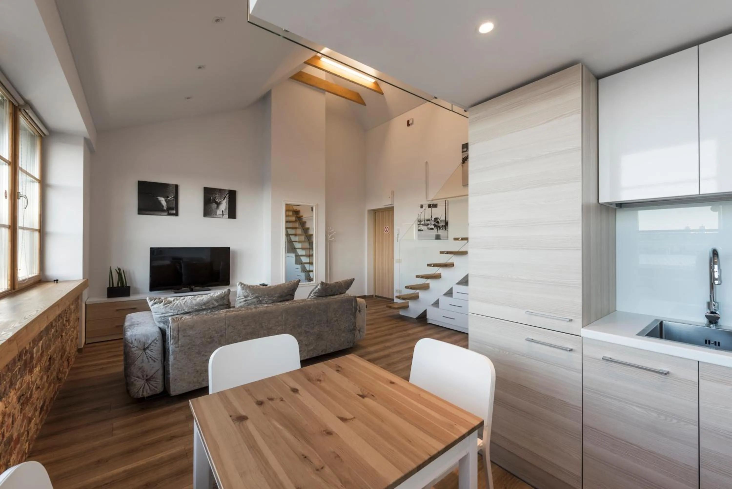 Photo of the whole room in King Mindaugas Apartments