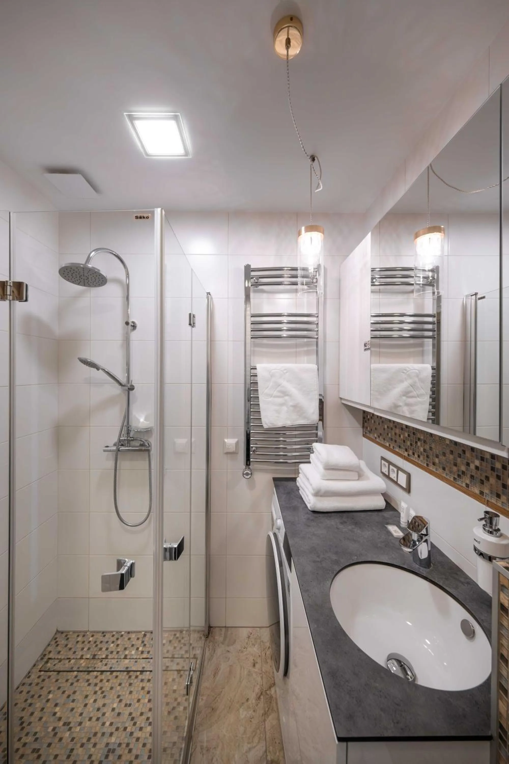 Bathroom in King Mindaugas Apartments