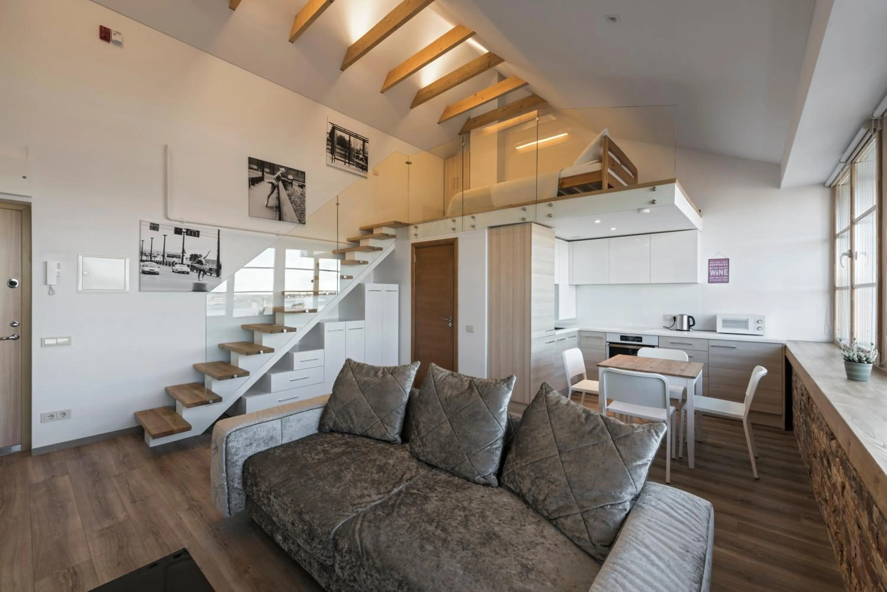 Photo of the whole room in King Mindaugas Apartments