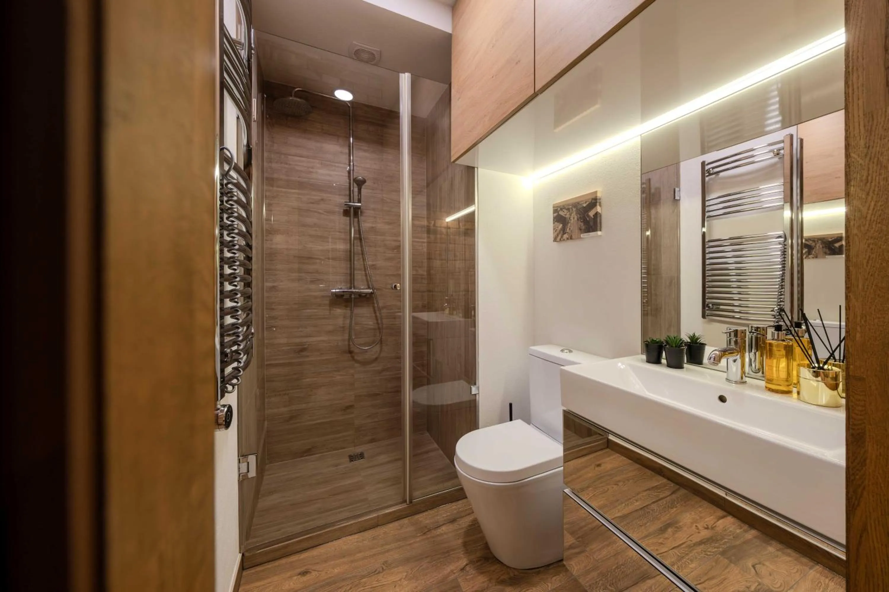 Shower in King Mindaugas Apartments