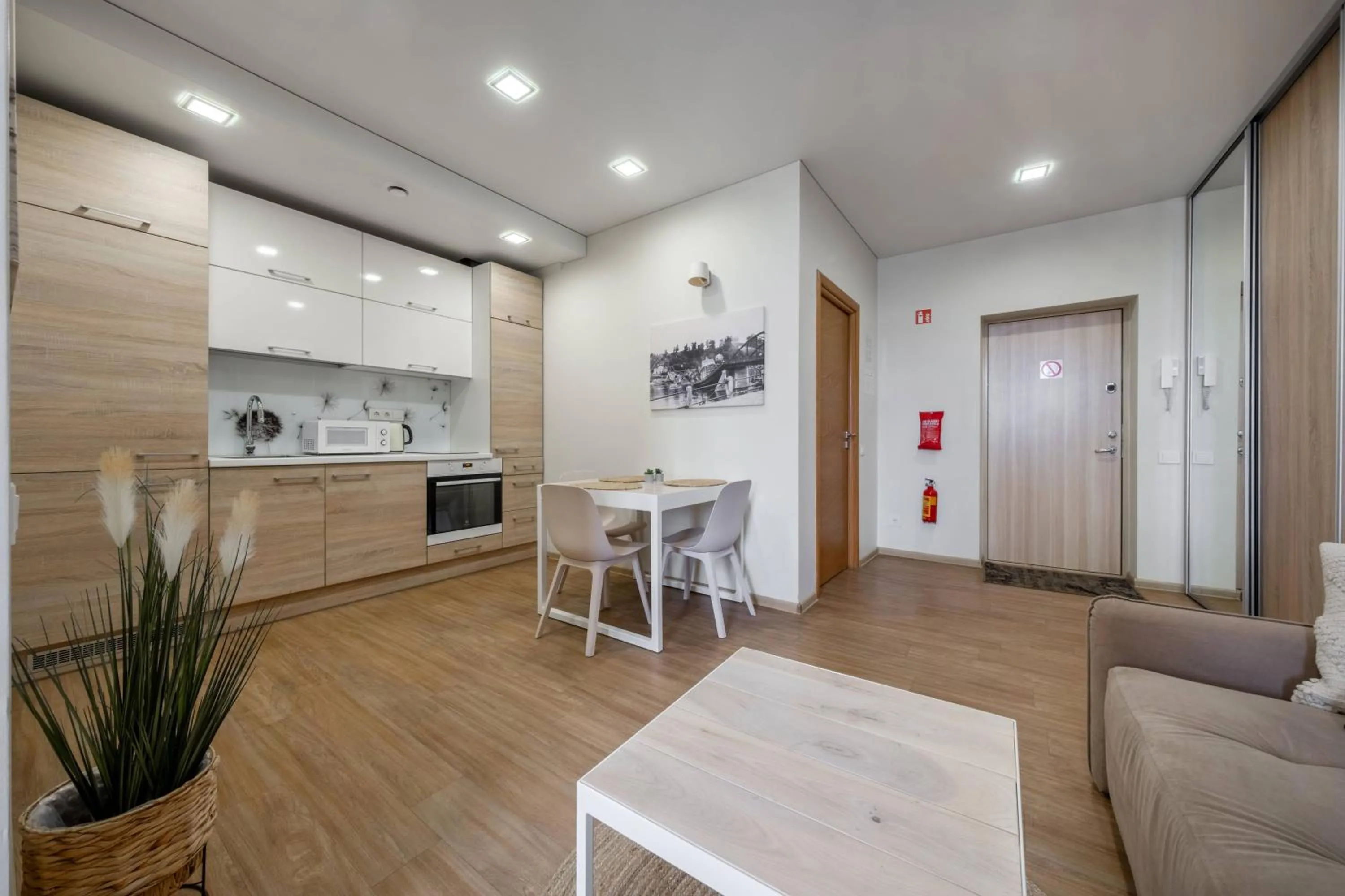 Dining area in King Mindaugas Apartments