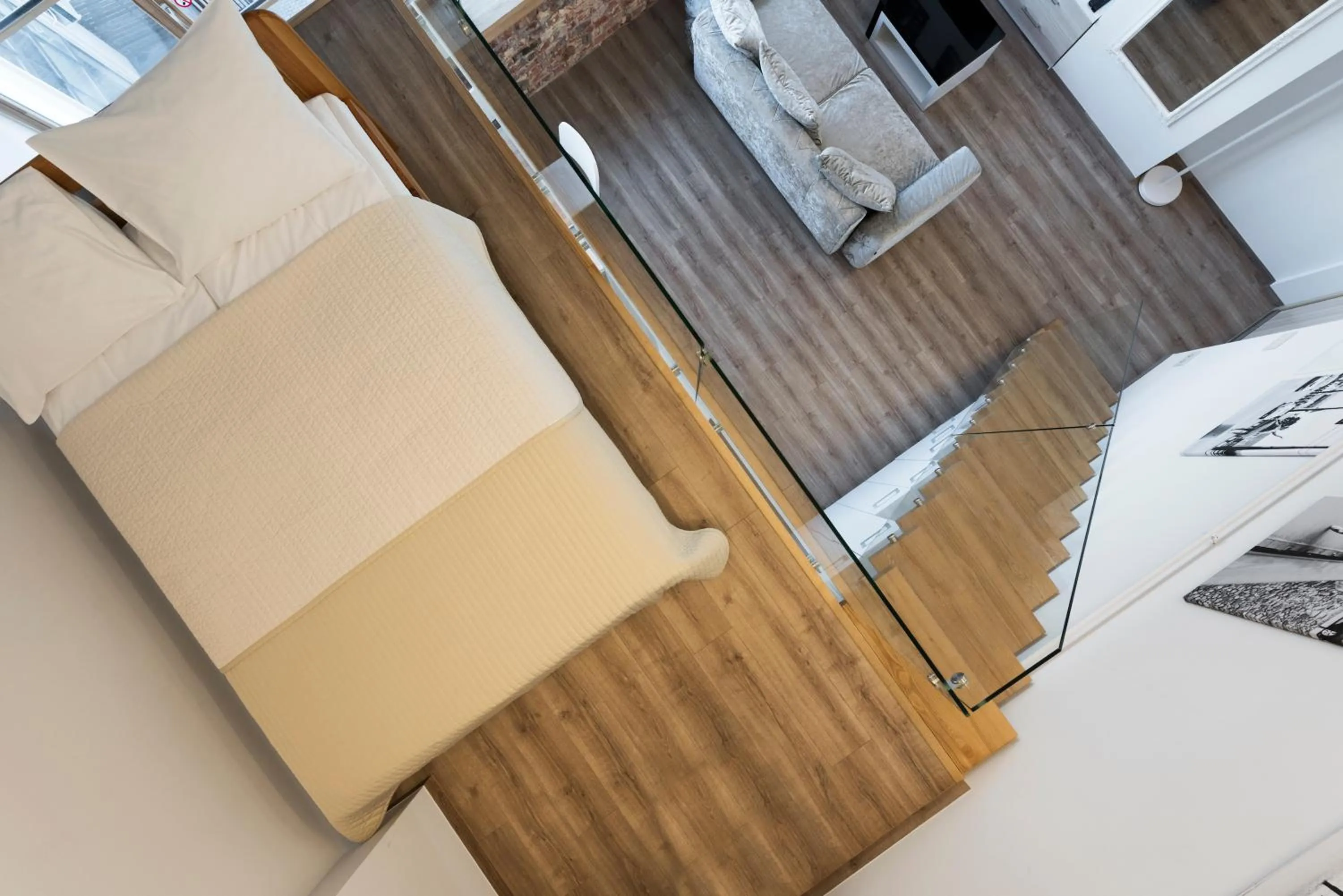 Bed in King Mindaugas Apartments