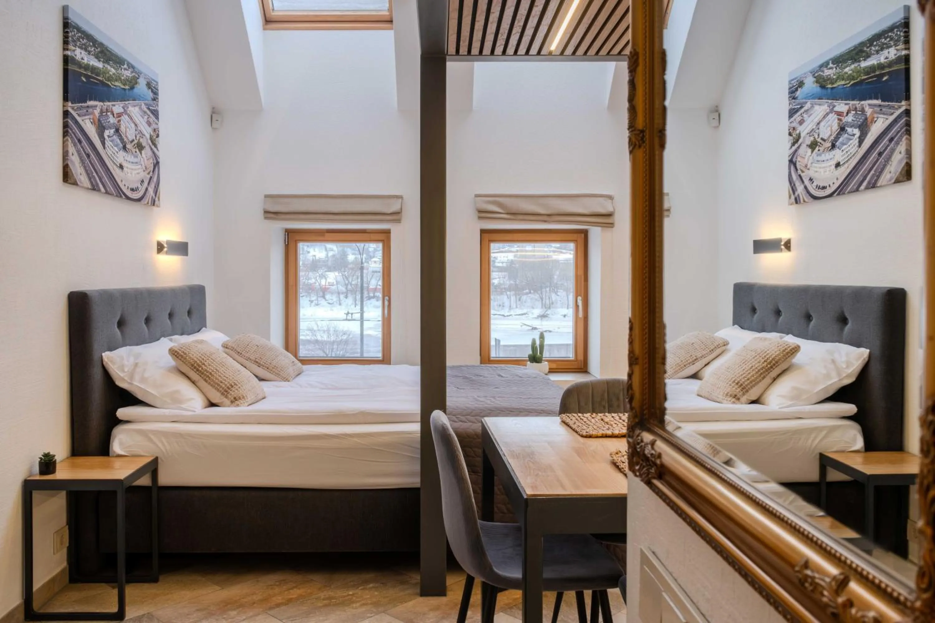 Bed in King Mindaugas Apartments