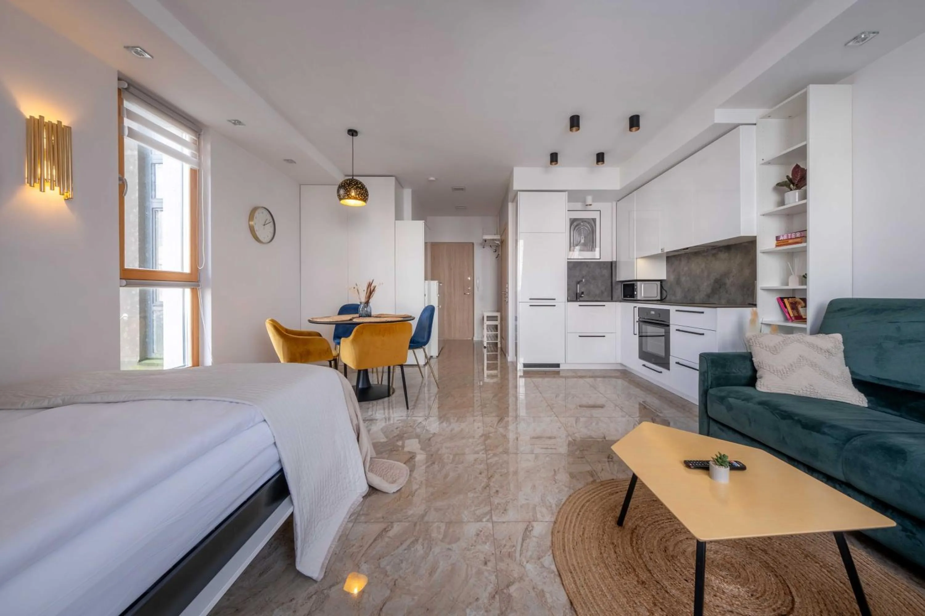 Photo of the whole room, Bed in King Mindaugas Apartments