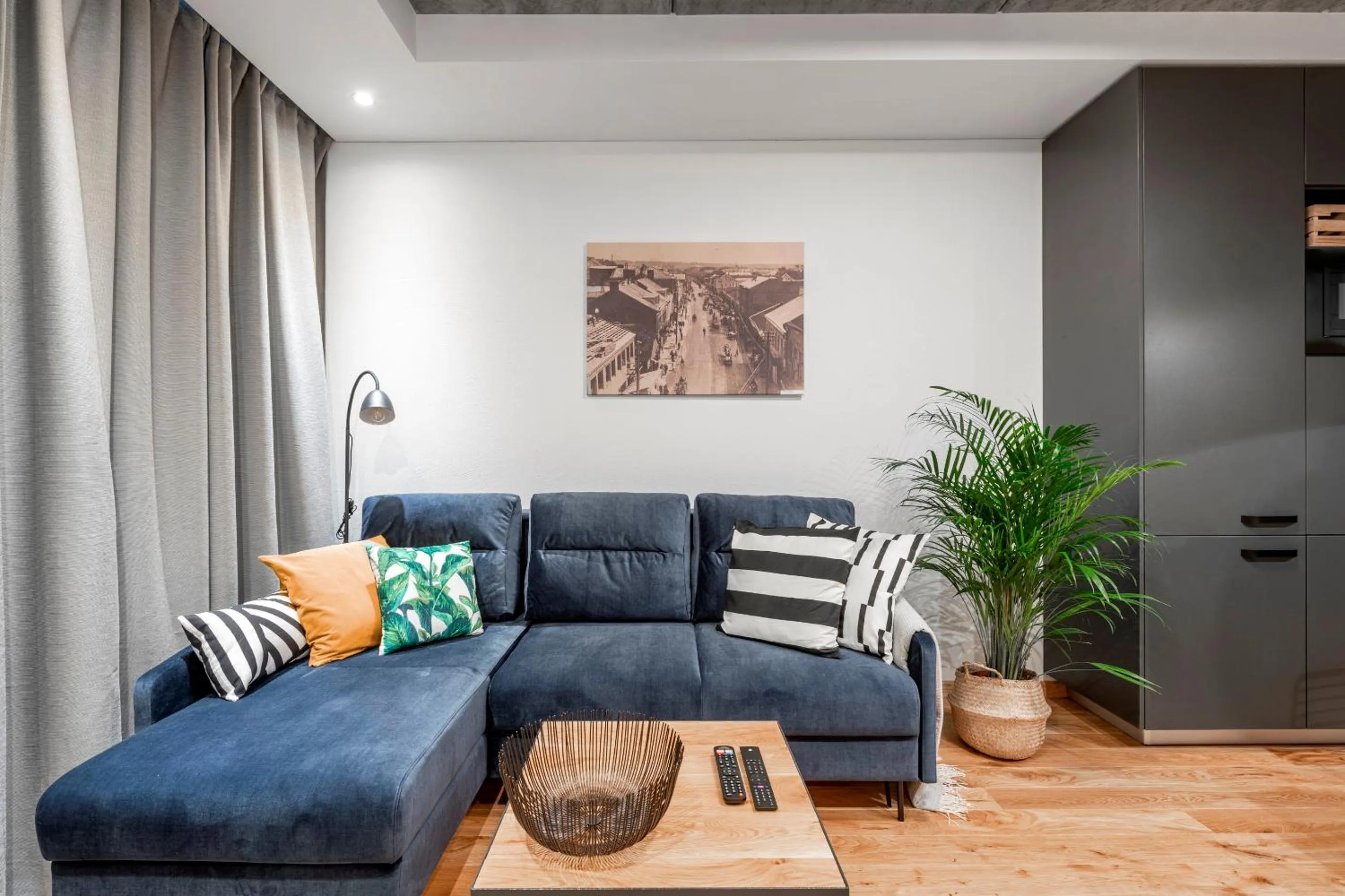 Seating area in King Mindaugas Apartments