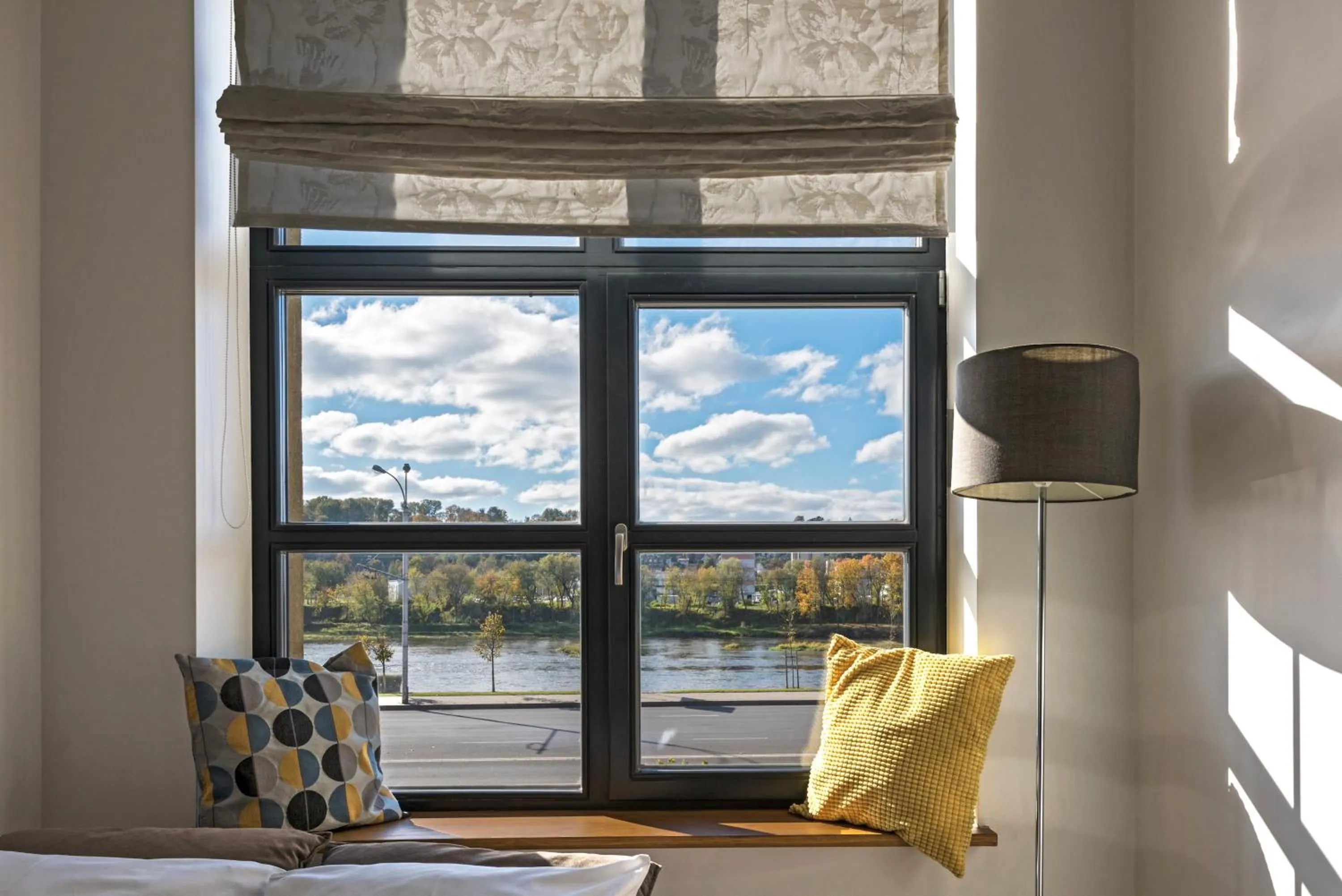 Natural landscape, Bed in King Mindaugas Apartments