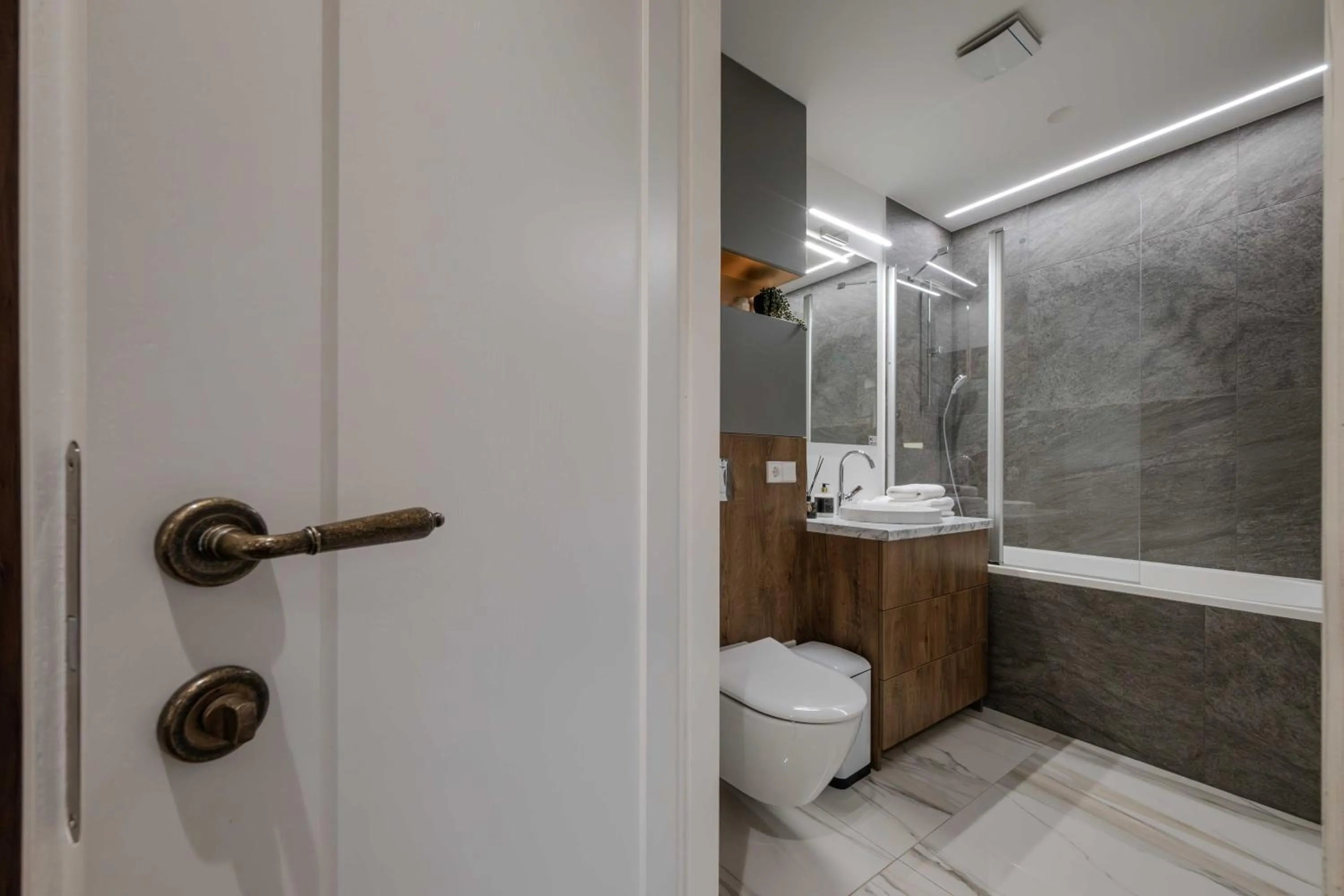 Bathroom in King Mindaugas Apartments