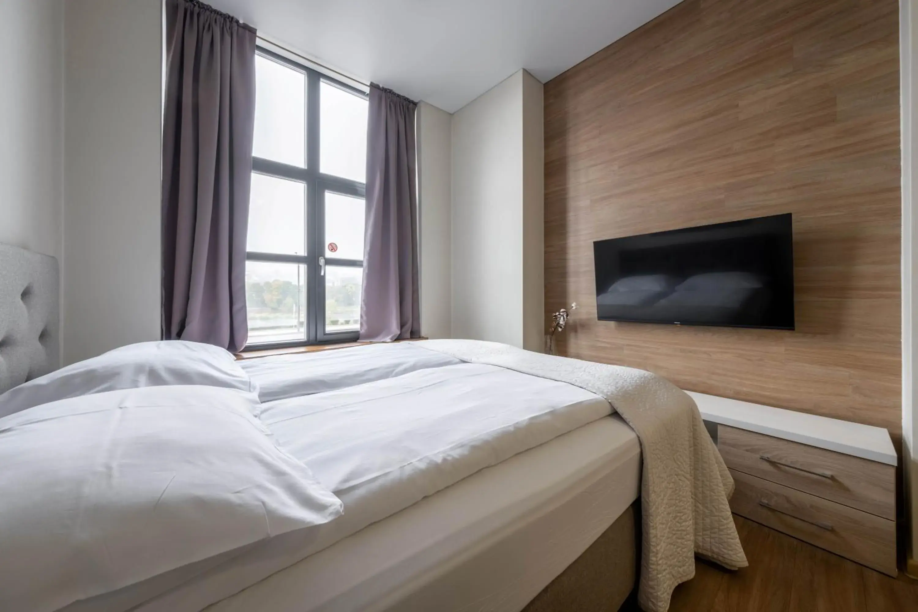 Studio with Sofa Bed and a River View in King Mindaugas Apartments Studio with Sofa Bed and a River View in King Mindaugas Apartments