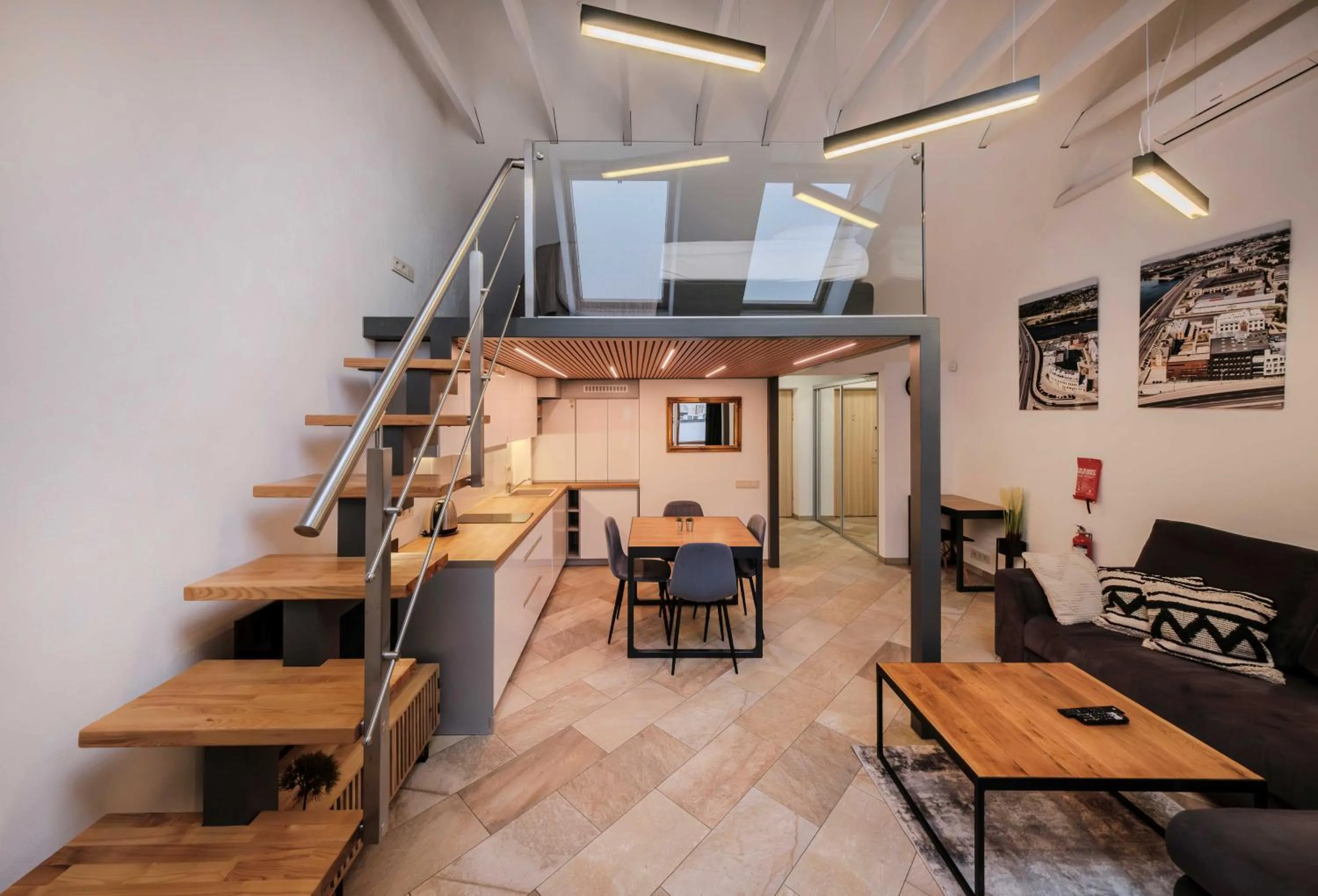 Seating area in King Mindaugas Apartments