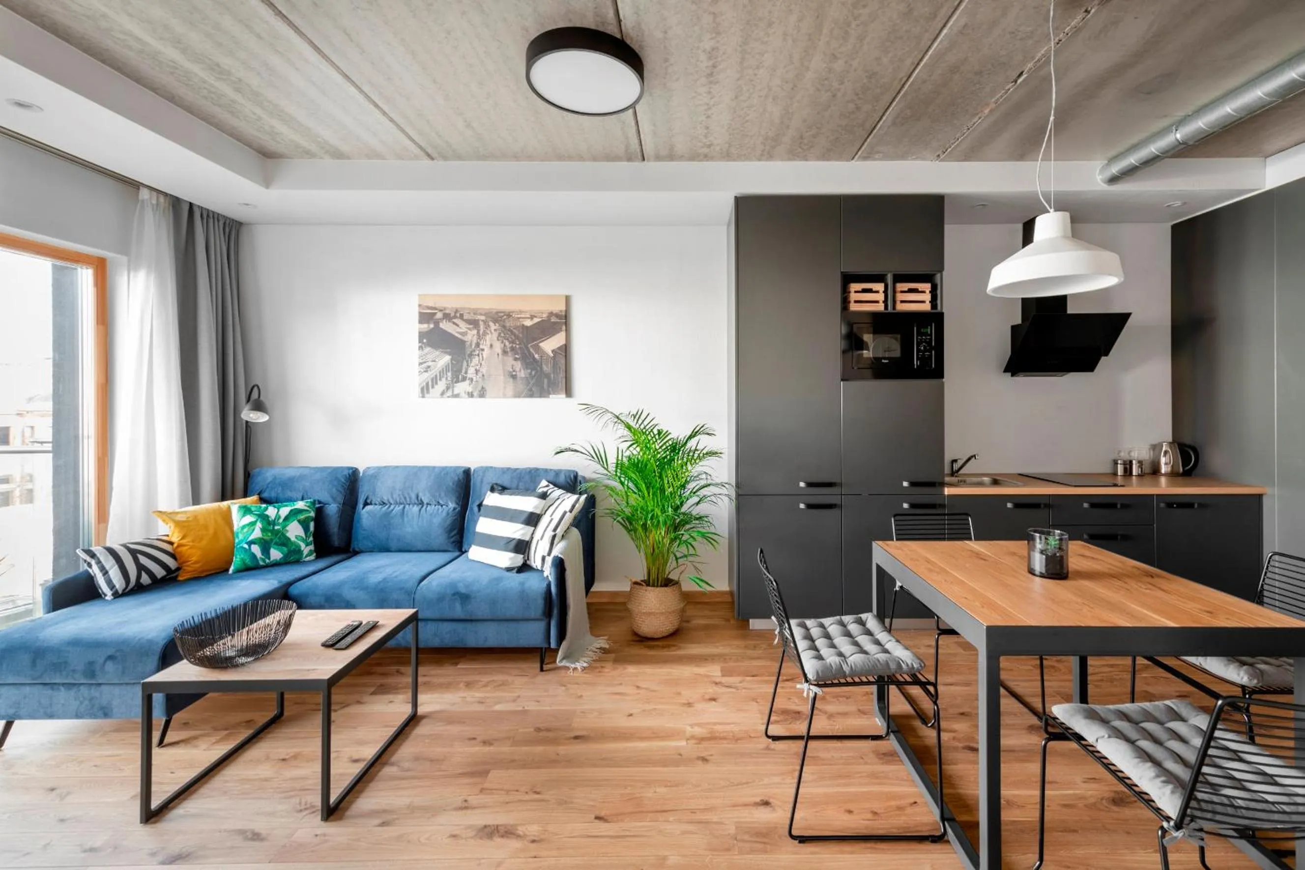 Living room in King Mindaugas Apartments