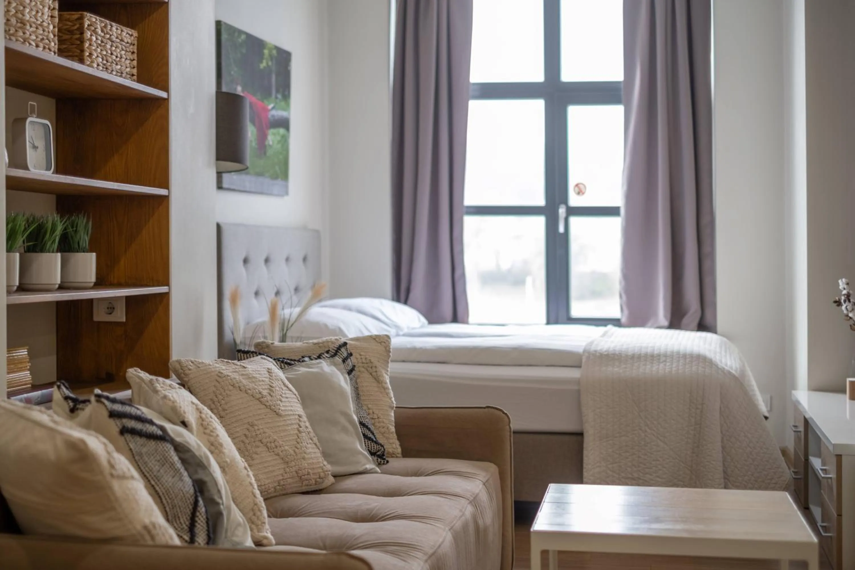 Bed in King Mindaugas Apartments