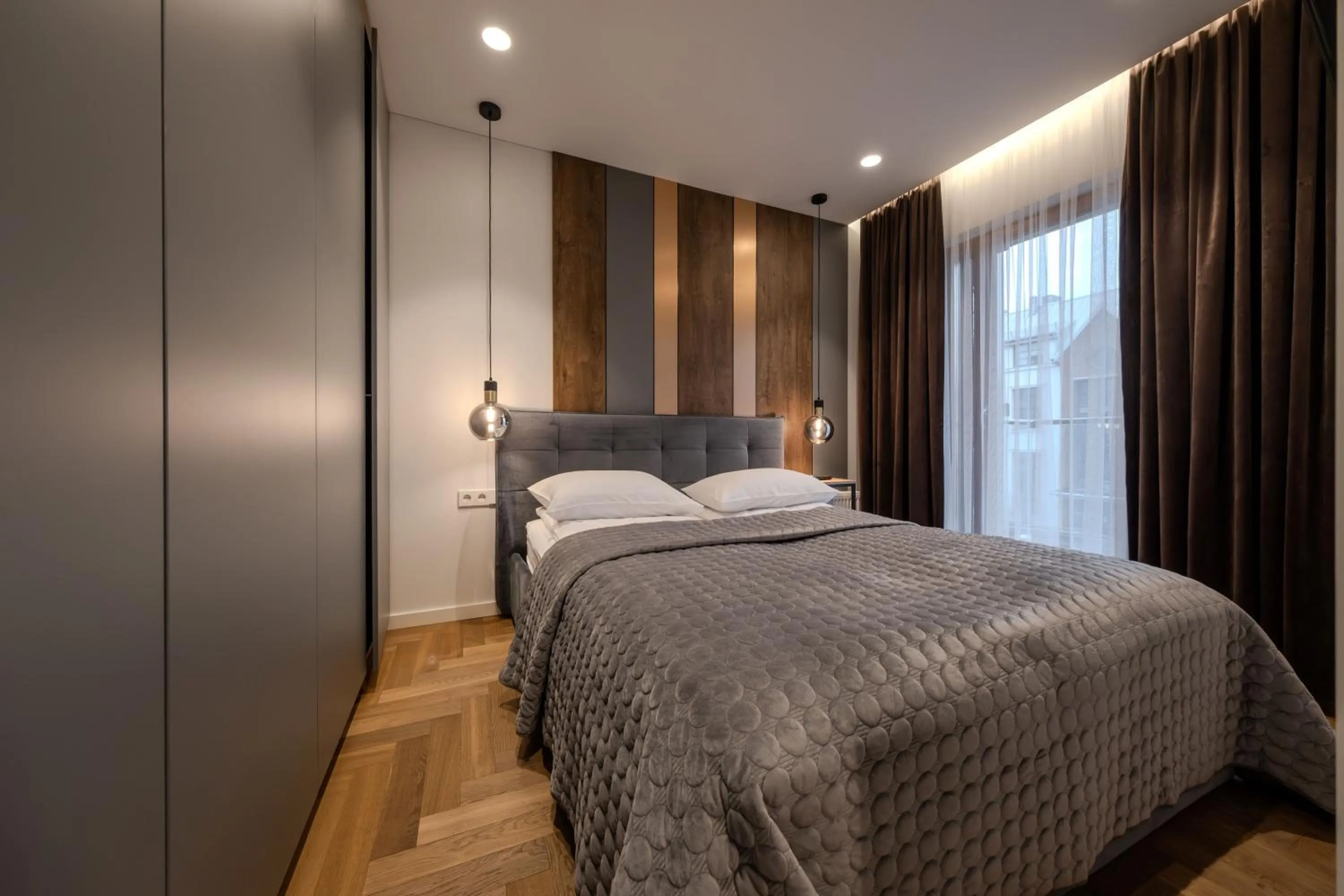 Bedroom, Bed in King Mindaugas Apartments