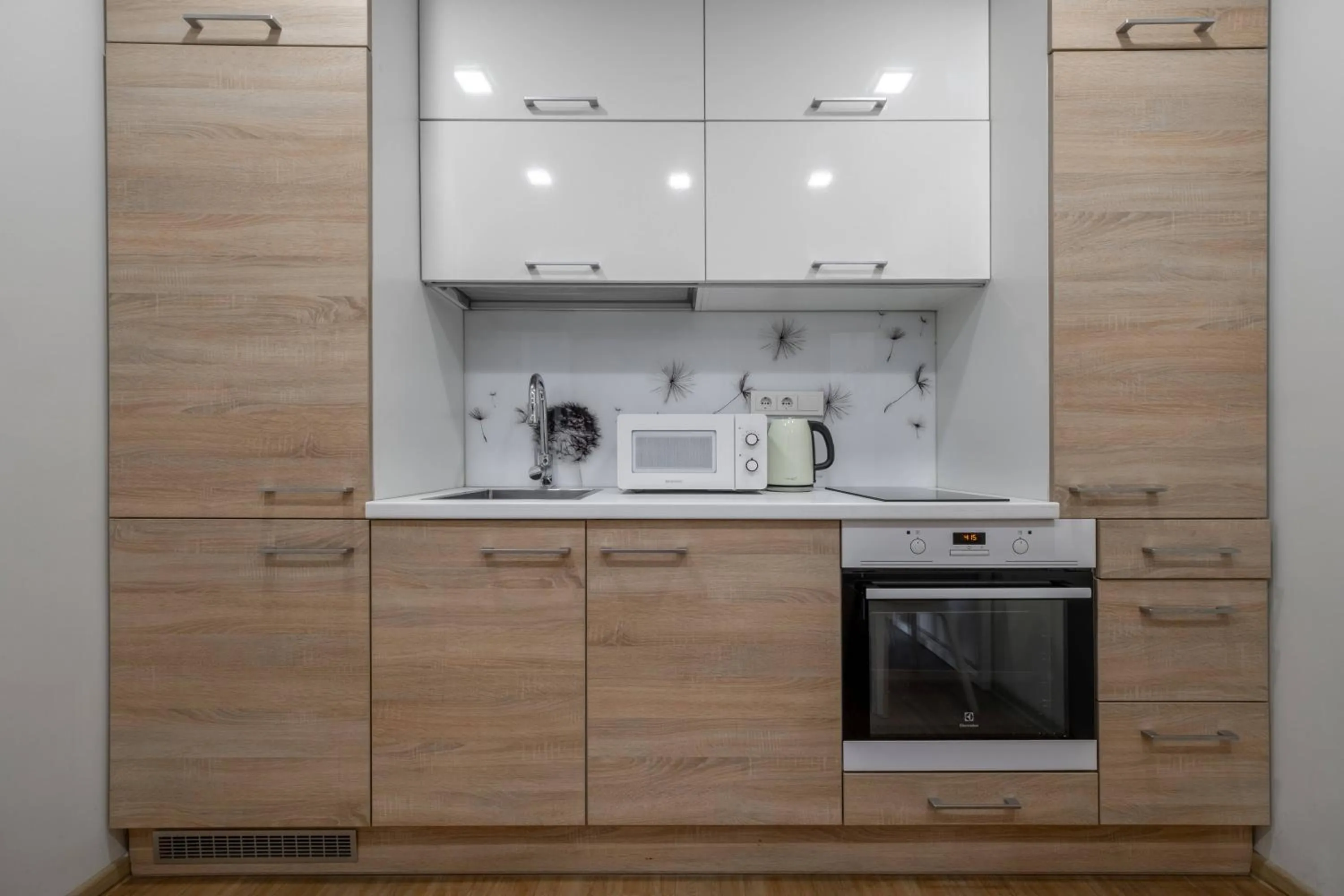 Kitchen or kitchenette in King Mindaugas Apartments