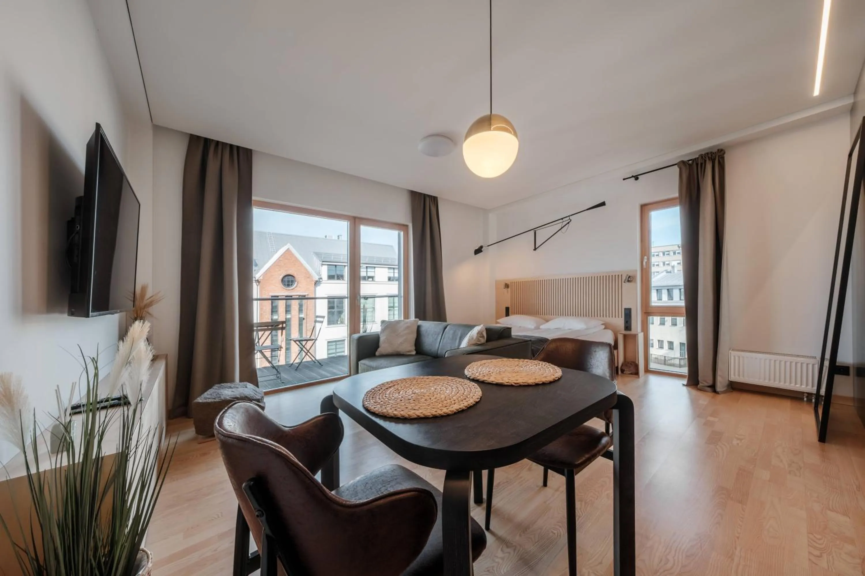 Photo of the whole room in King Mindaugas Apartments