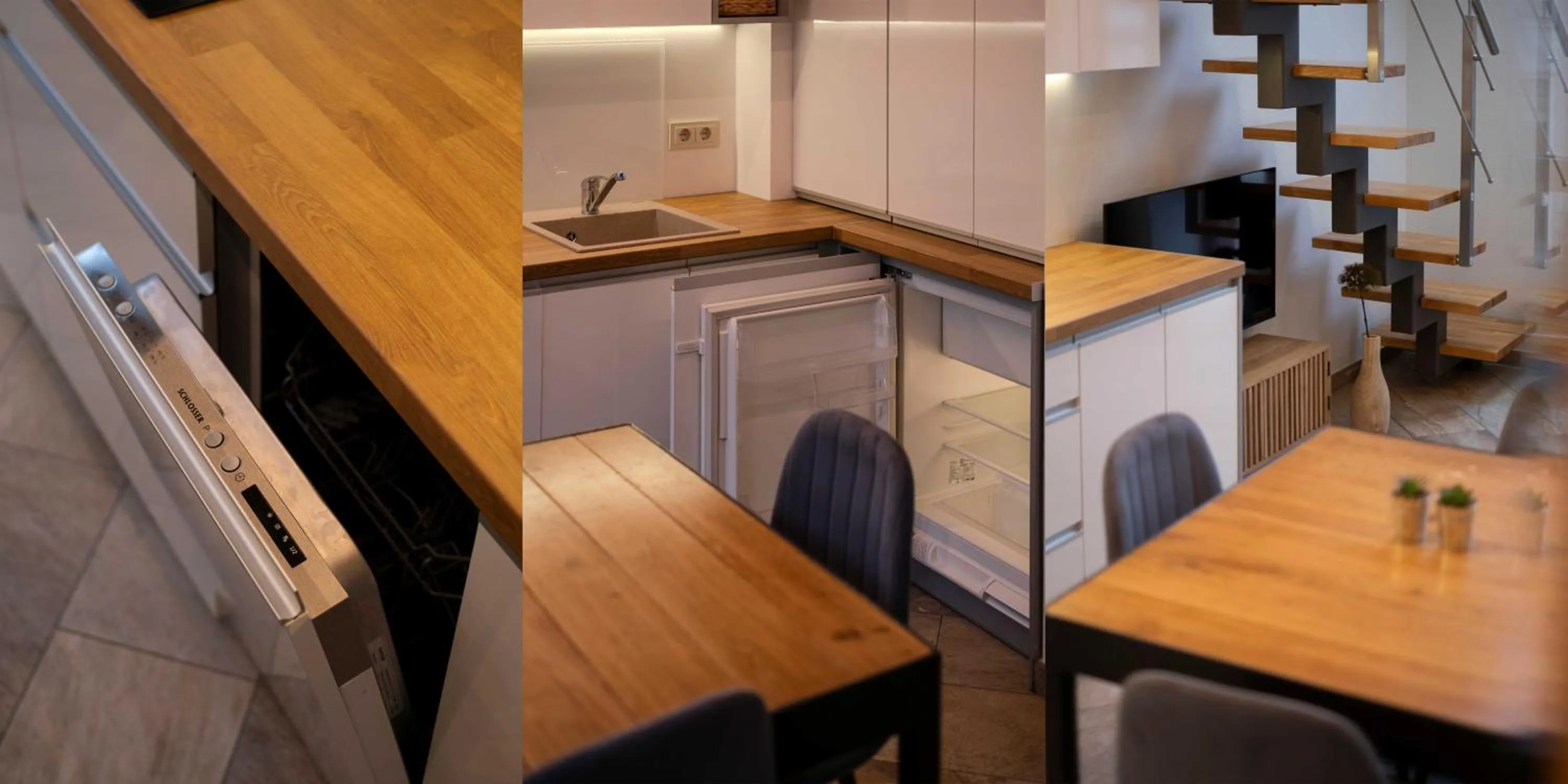 Dining area in King Mindaugas Apartments