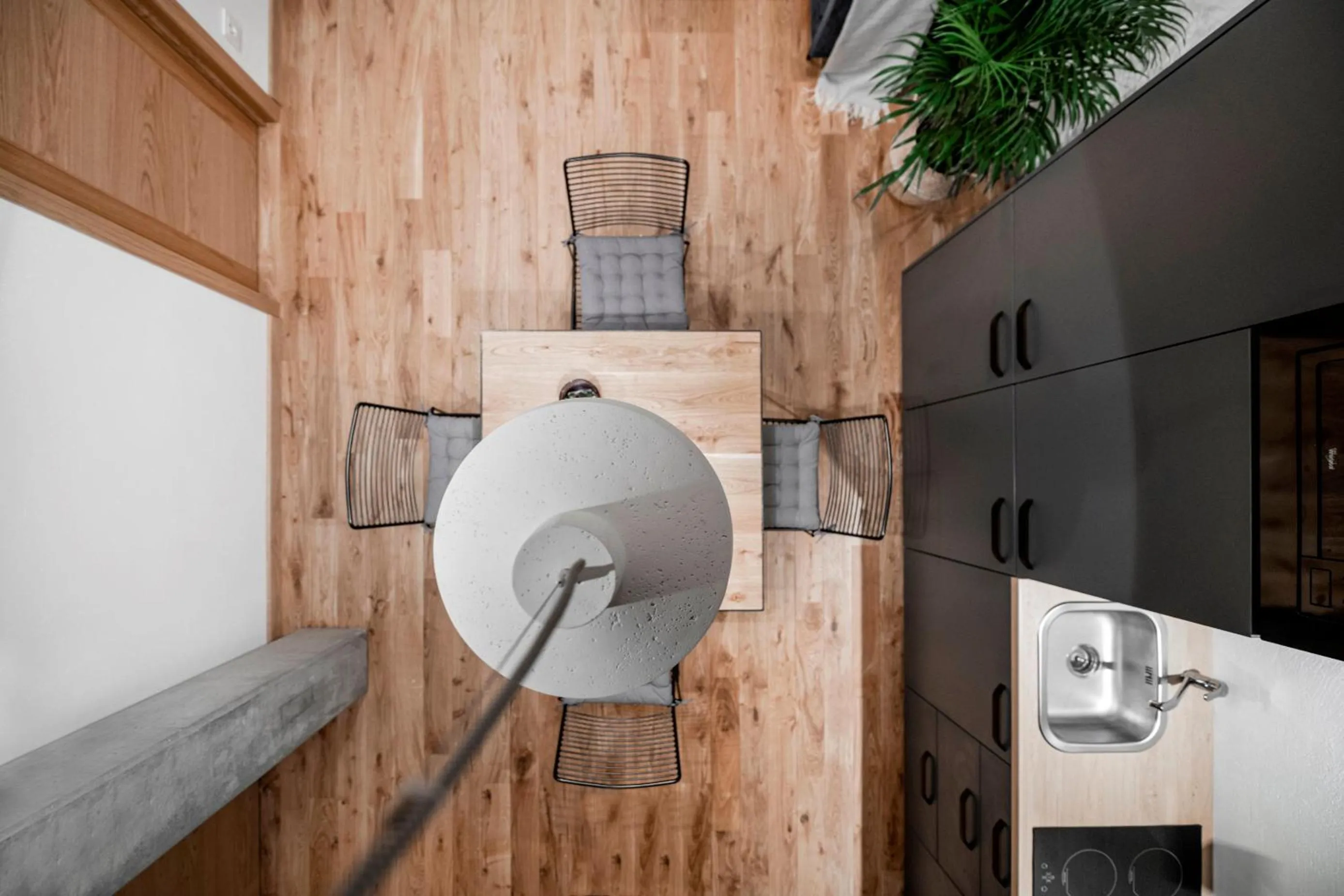 Dining area in King Mindaugas Apartments