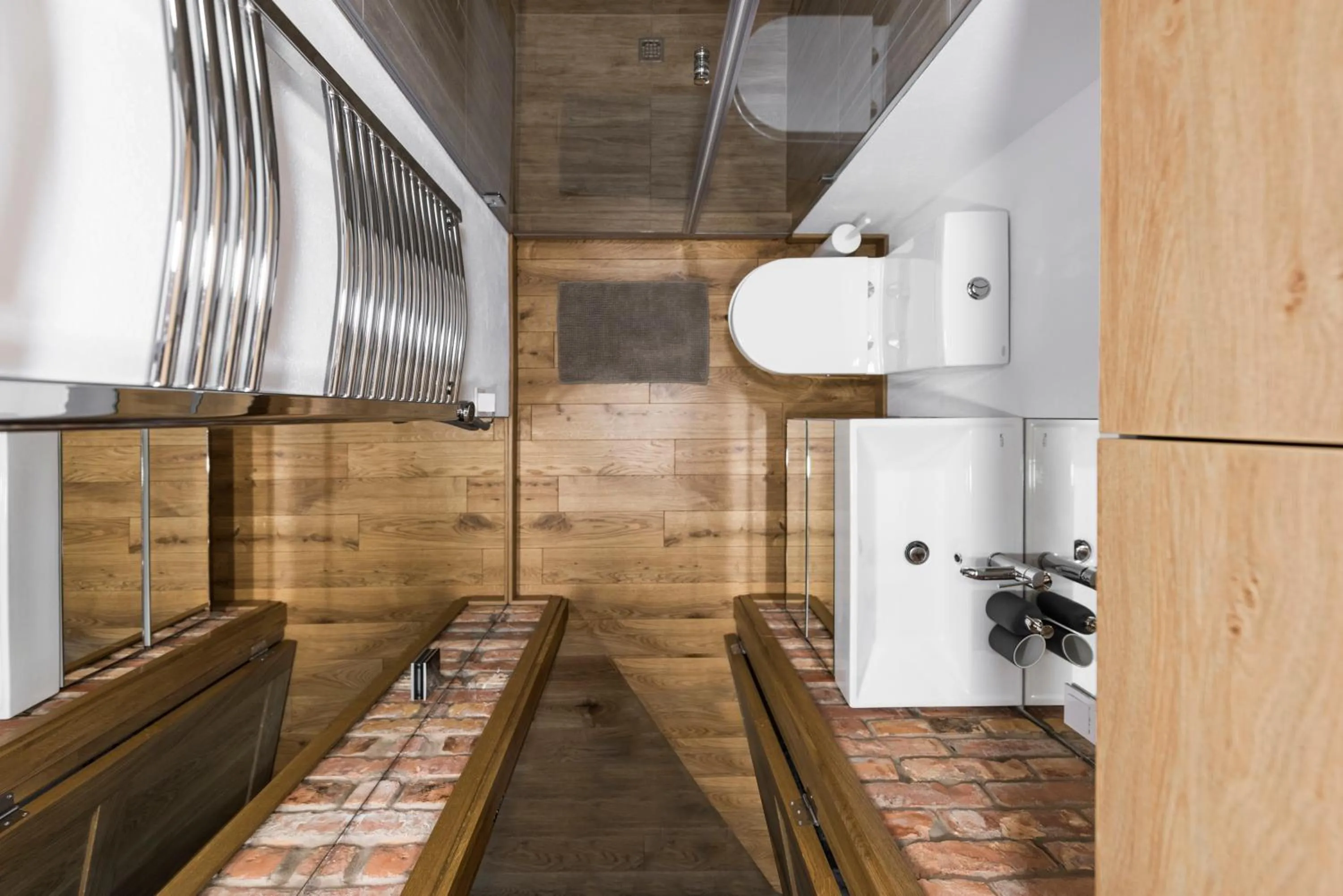 Bathroom in King Mindaugas Apartments