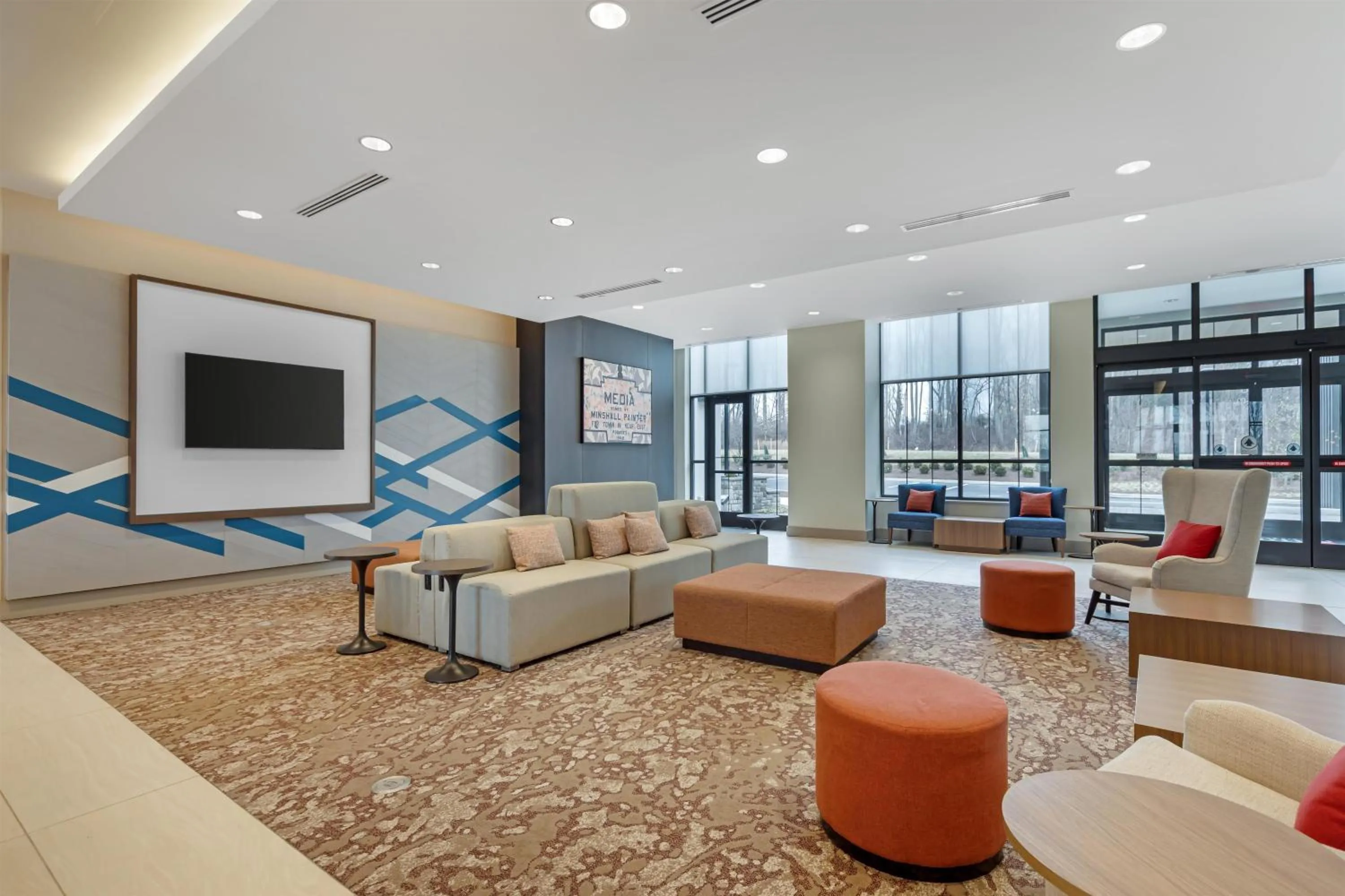 Lobby or reception in Hilton Garden Inn Media