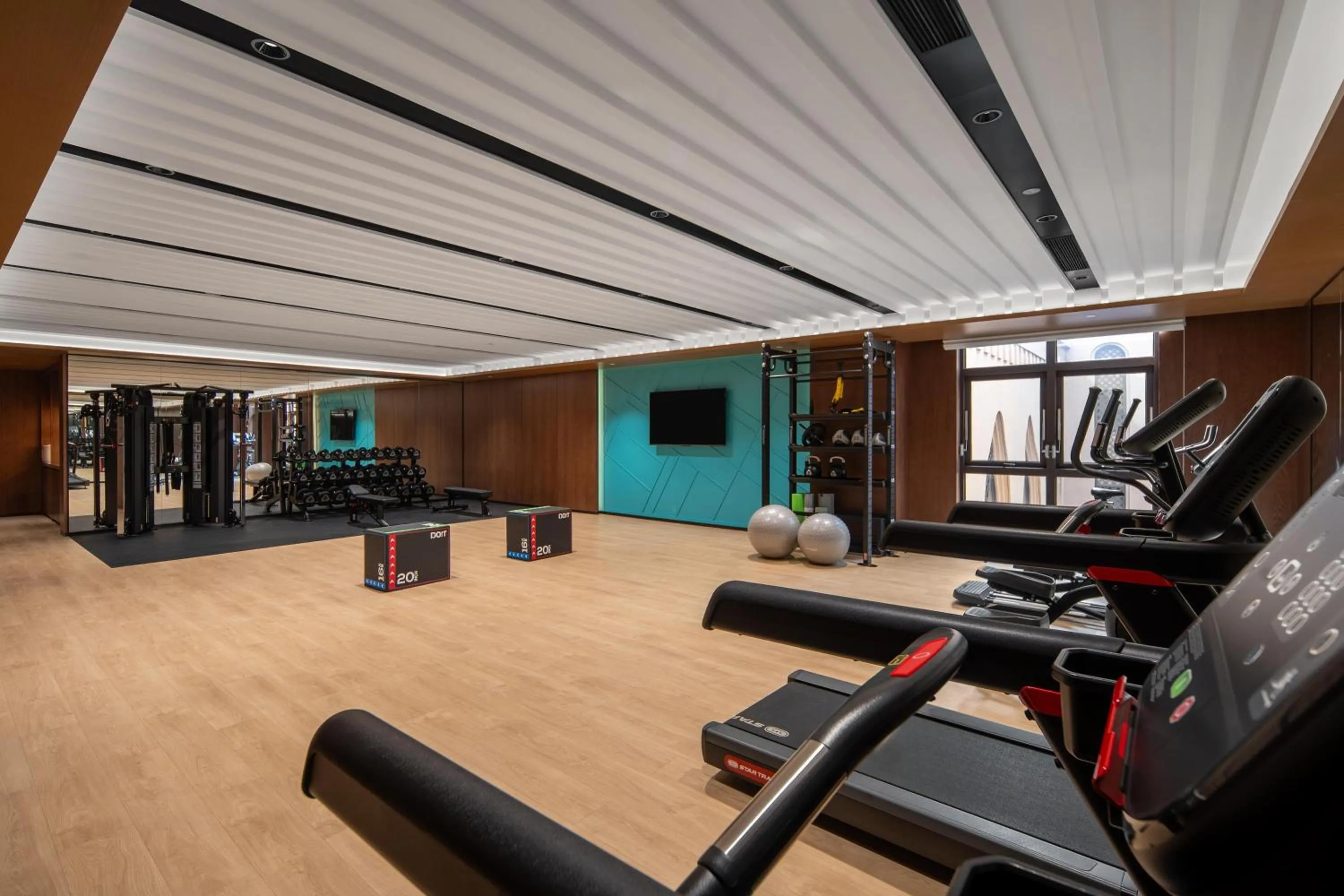 Fitness centre/facilities in Hilton Garden Inn Shanghai Changxing Island
