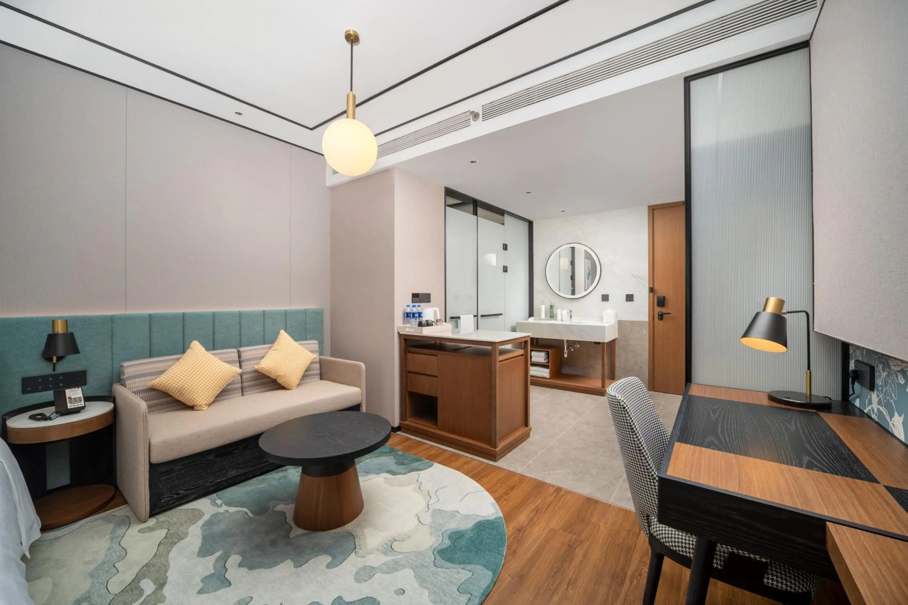 Bed in Hilton Garden Inn Shanghai Changxing Island