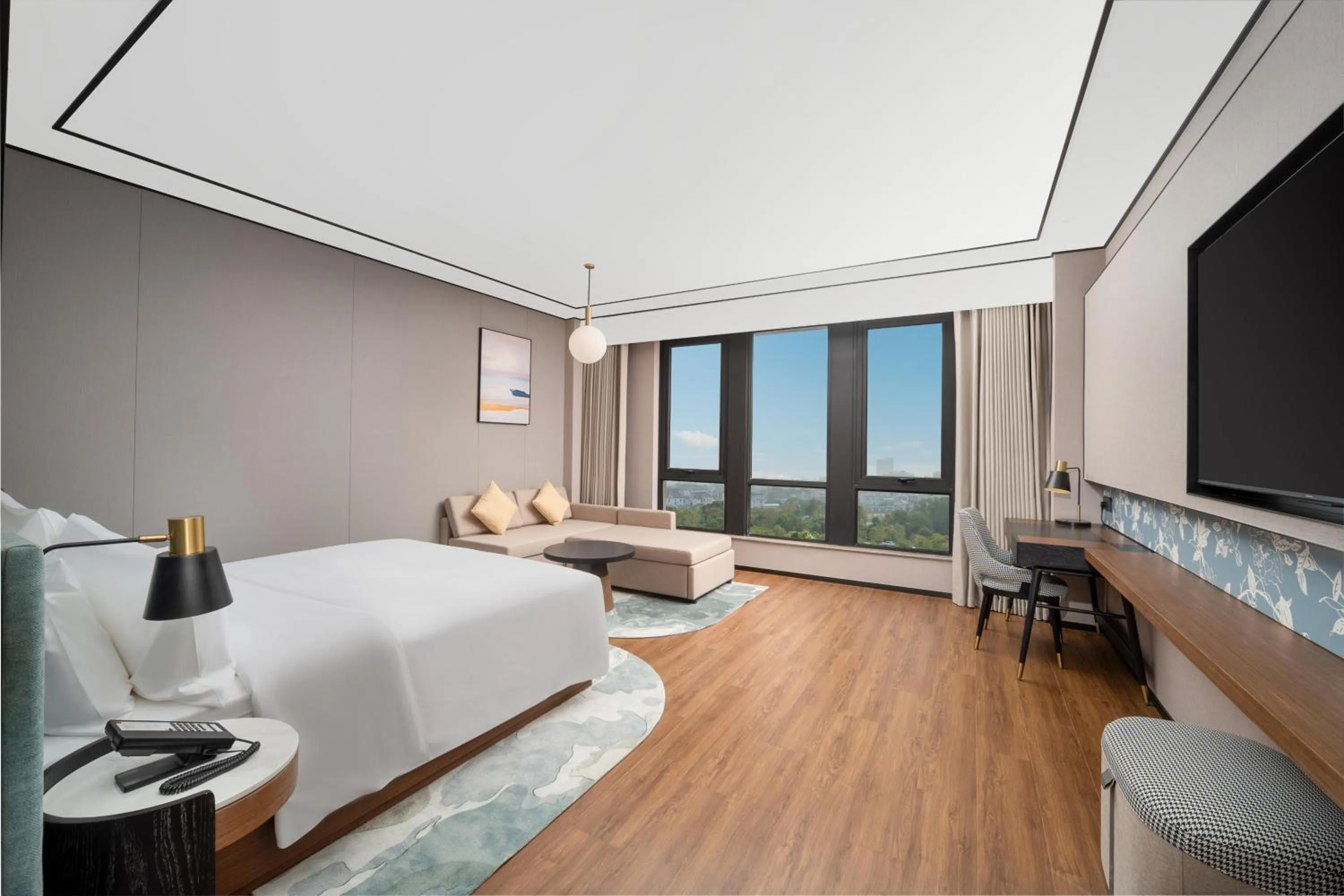 Bed in Hilton Garden Inn Shanghai Changxing Island