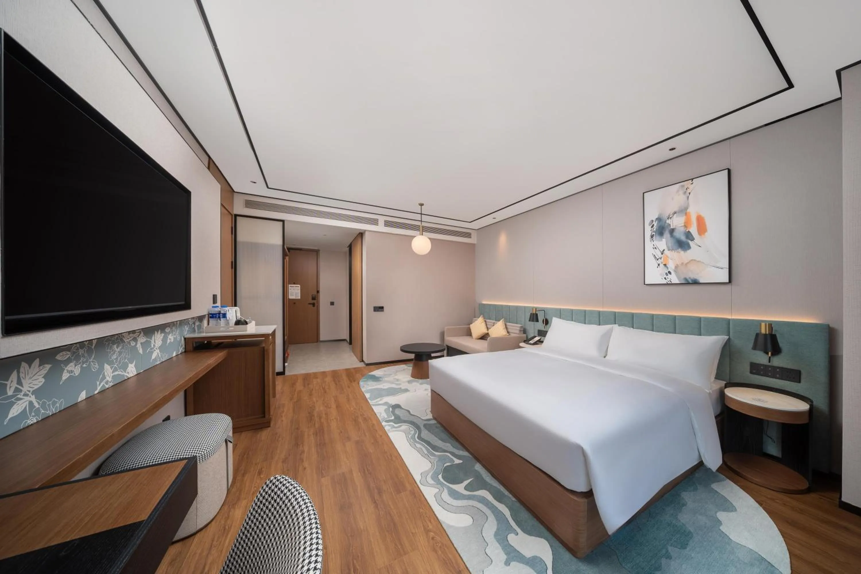 Bed in Hilton Garden Inn Shanghai Changxing Island