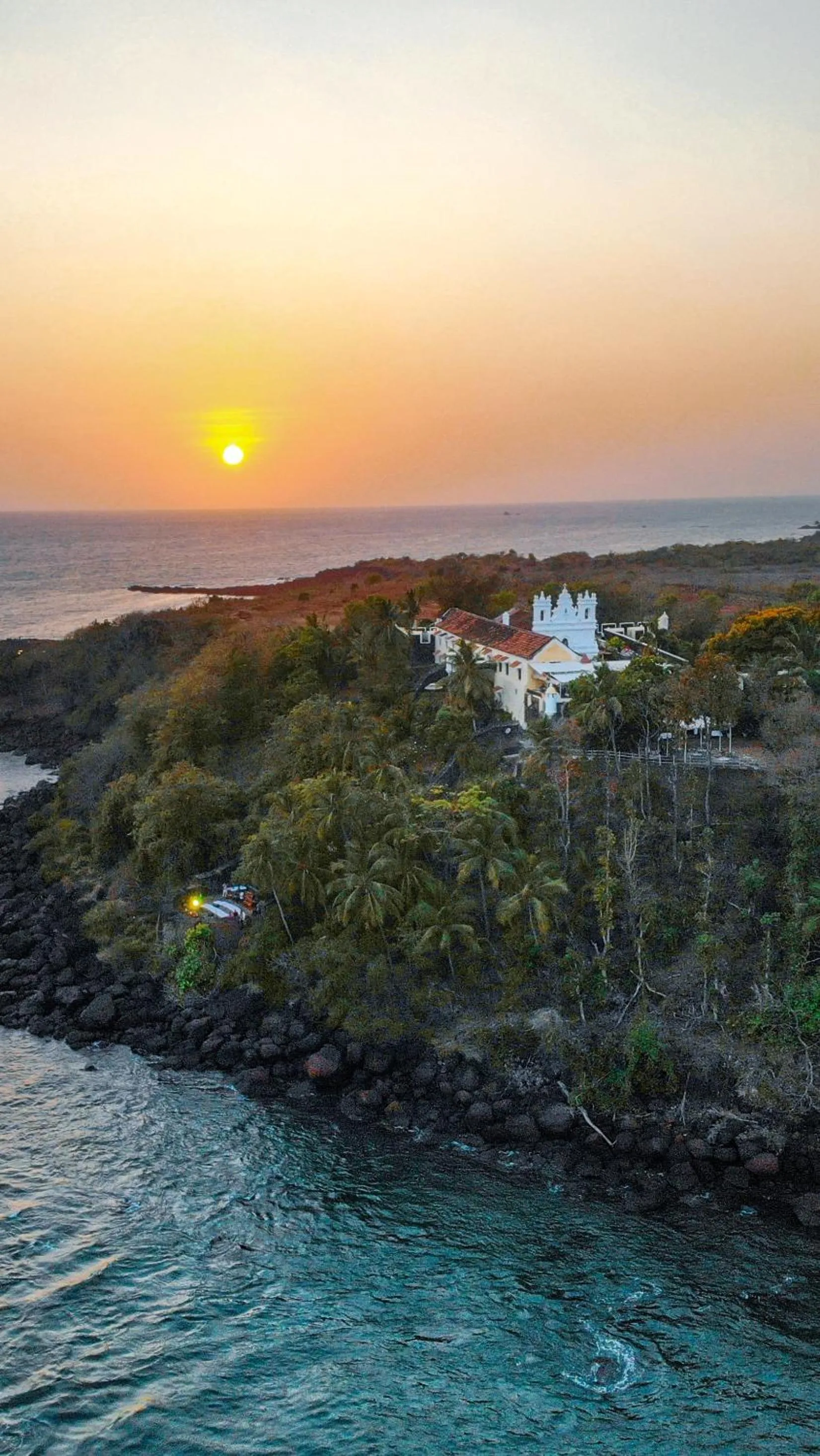 Sunrise in Fort Tiracol Goa