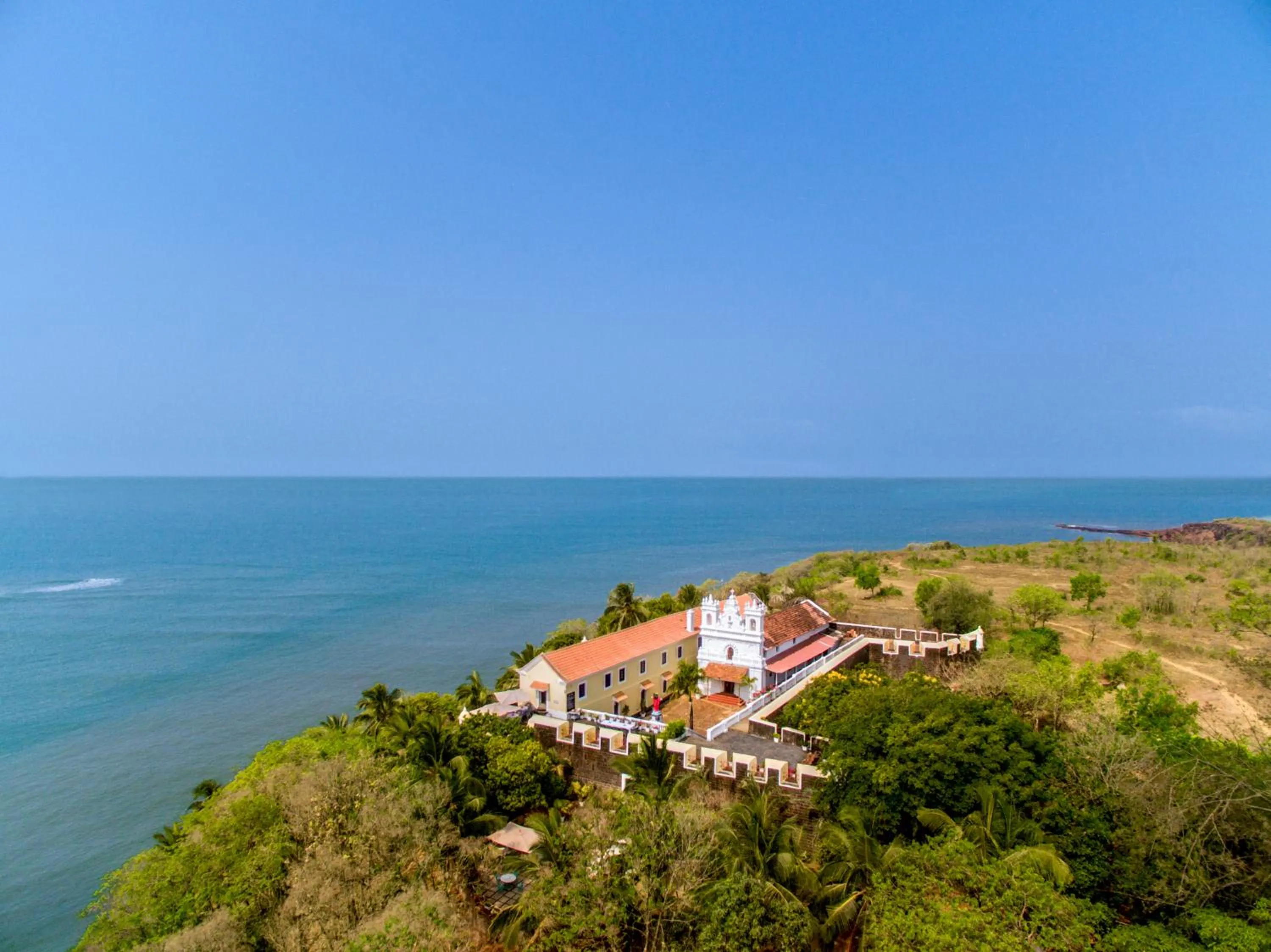 Bird's eye view in Fort Tiracol Goa