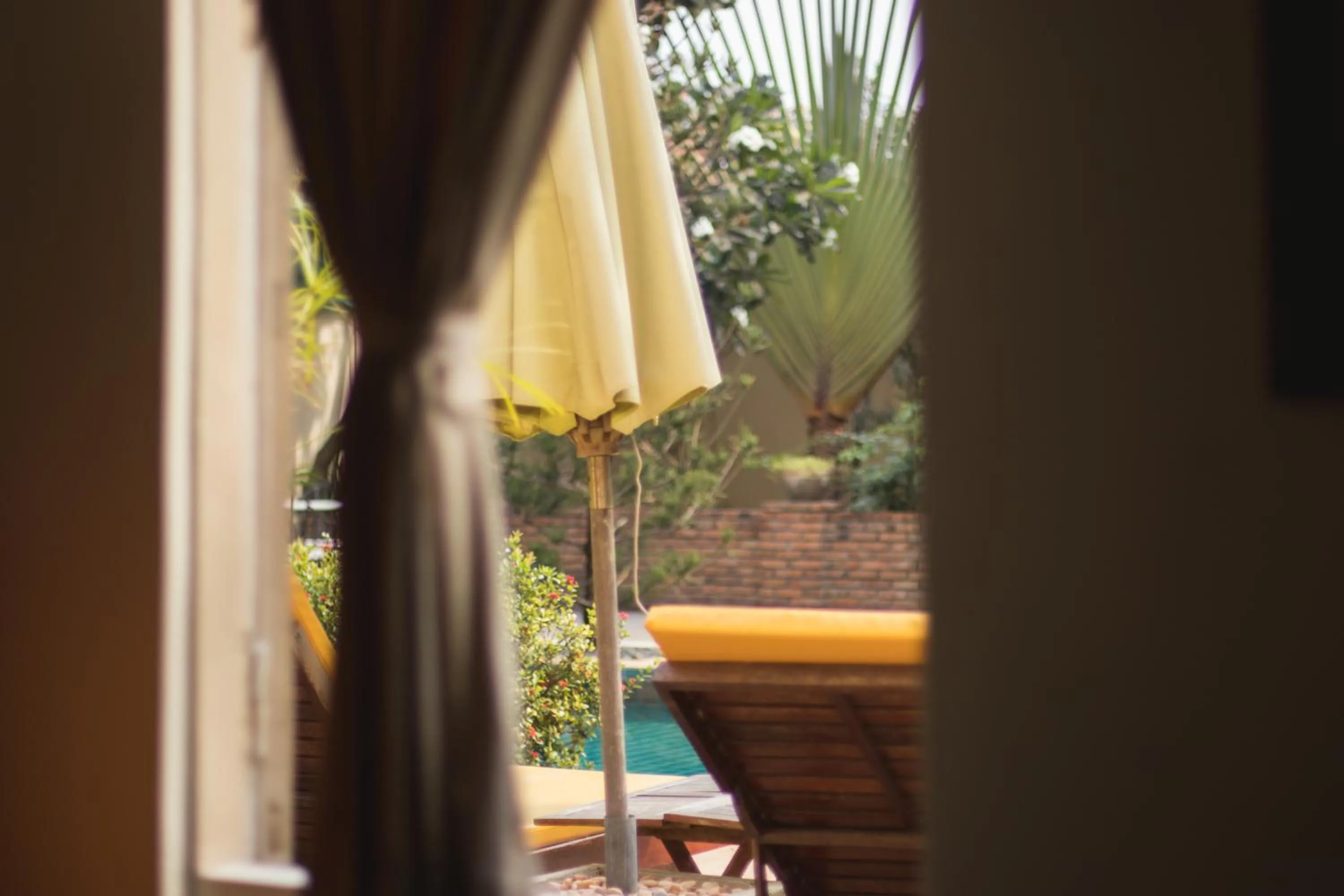 Garden view in La Villa