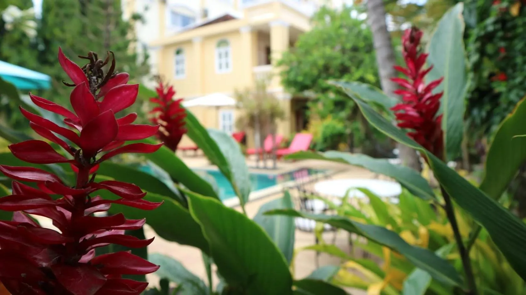 Seating area in La Villa