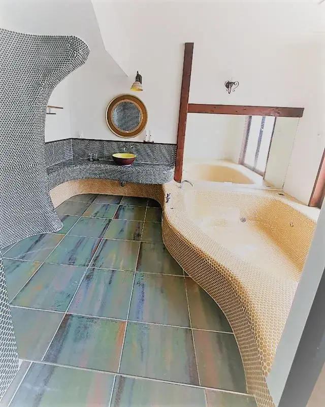 Bath, Bed in Olle Resort Bath, Bed in Olle Resort