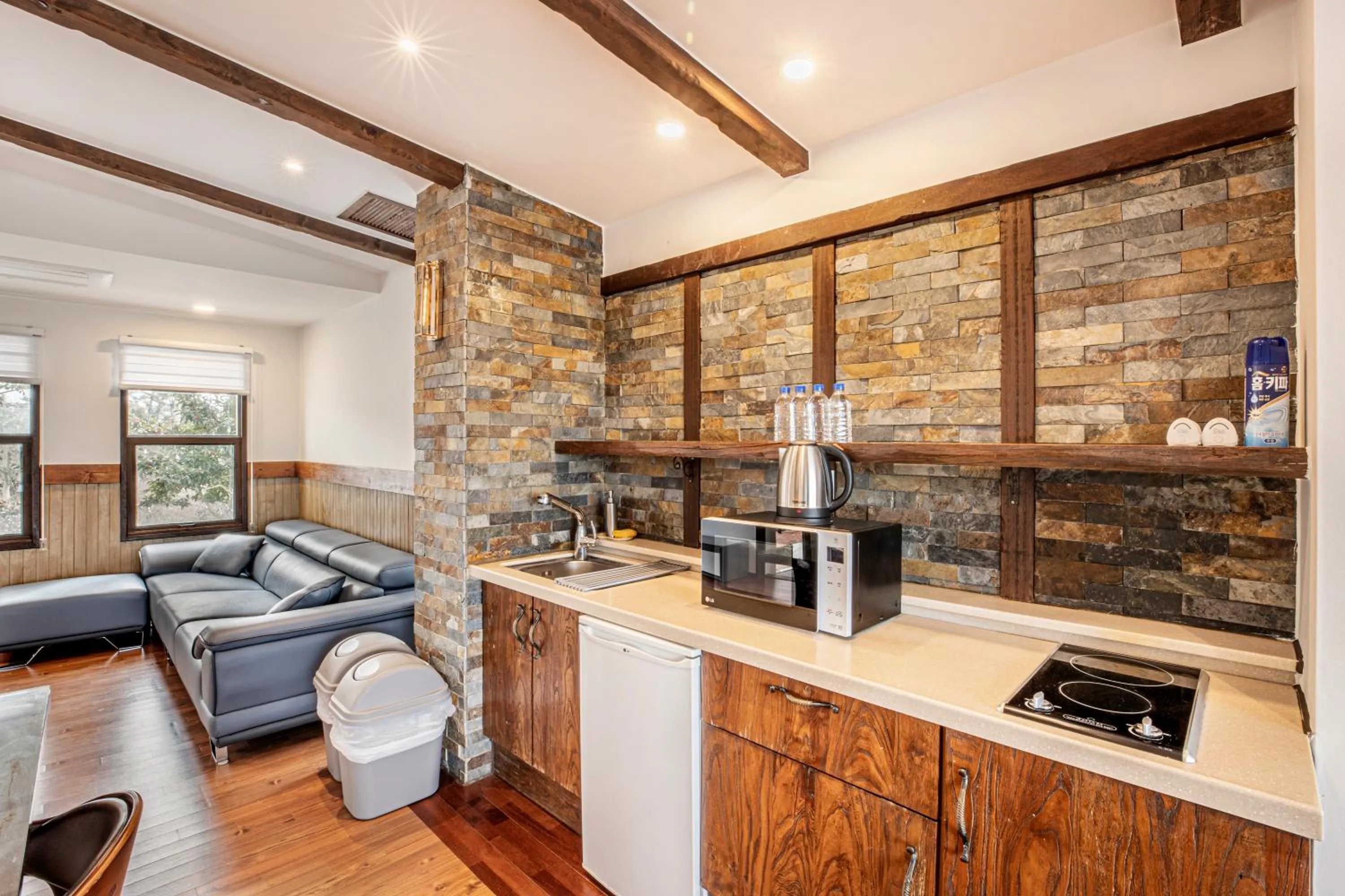 Kitchen or kitchenette in Olle Resort