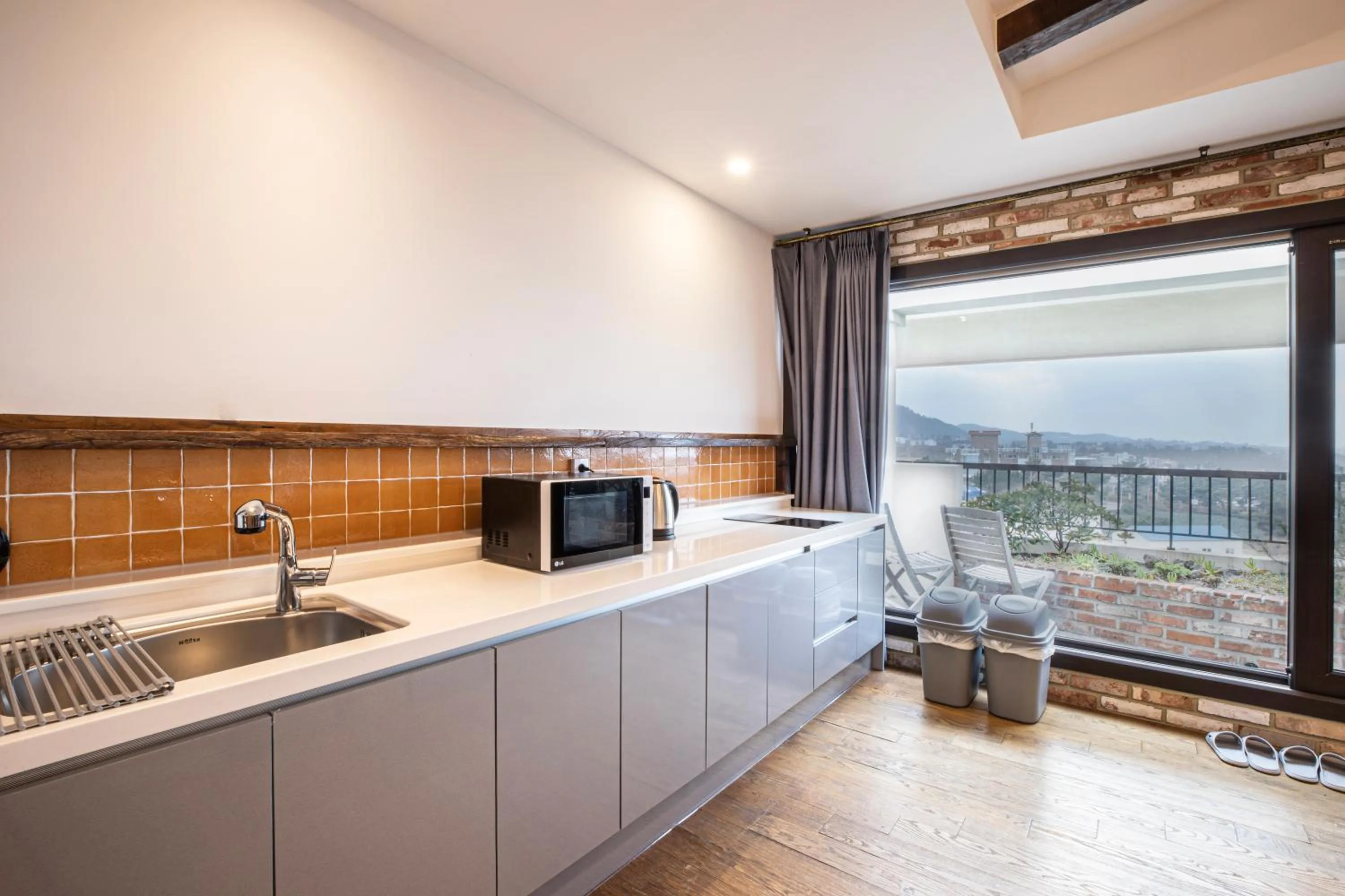 Kitchen or kitchenette in Olle Resort