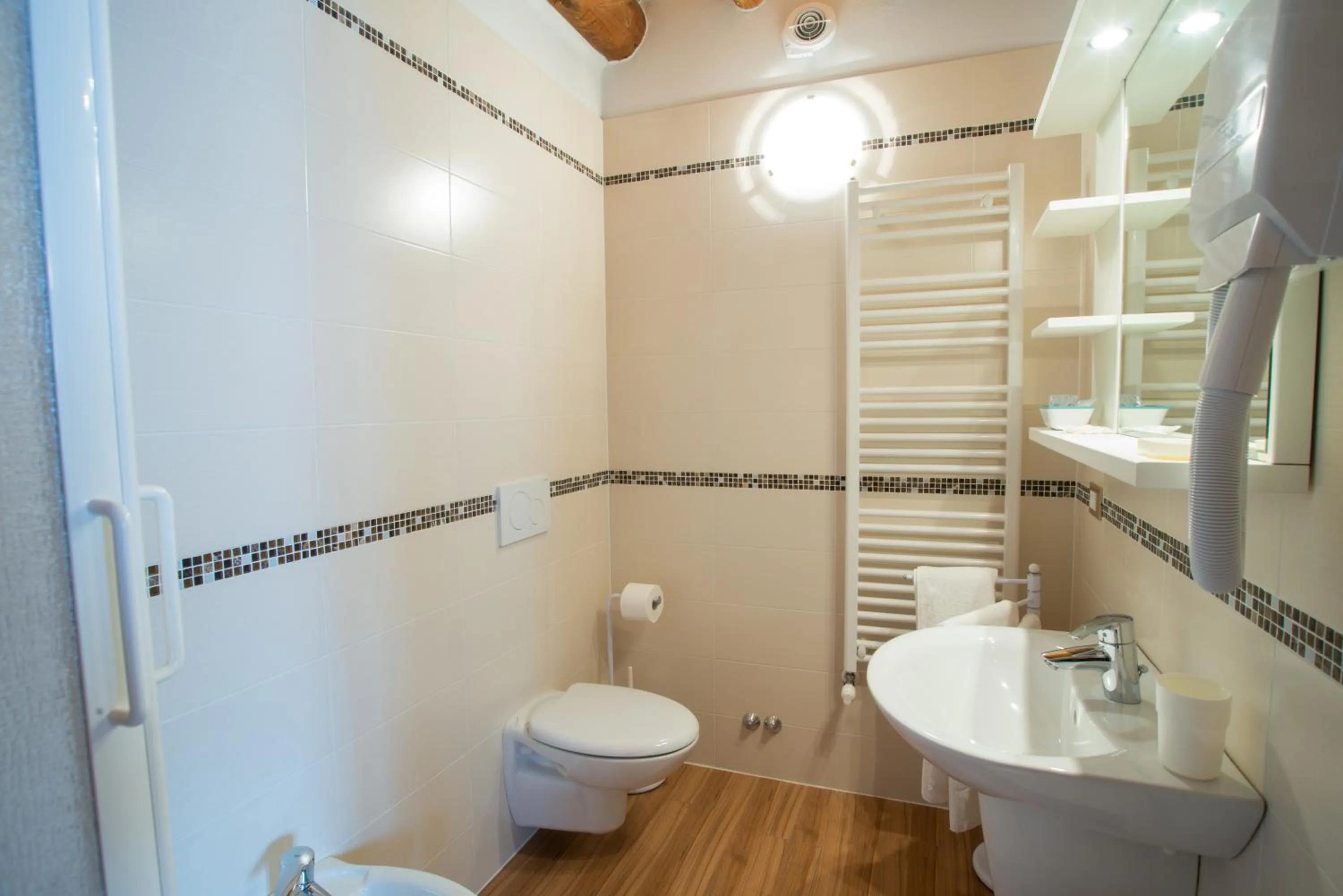 Shower in Bed and Breakfast La Quiete