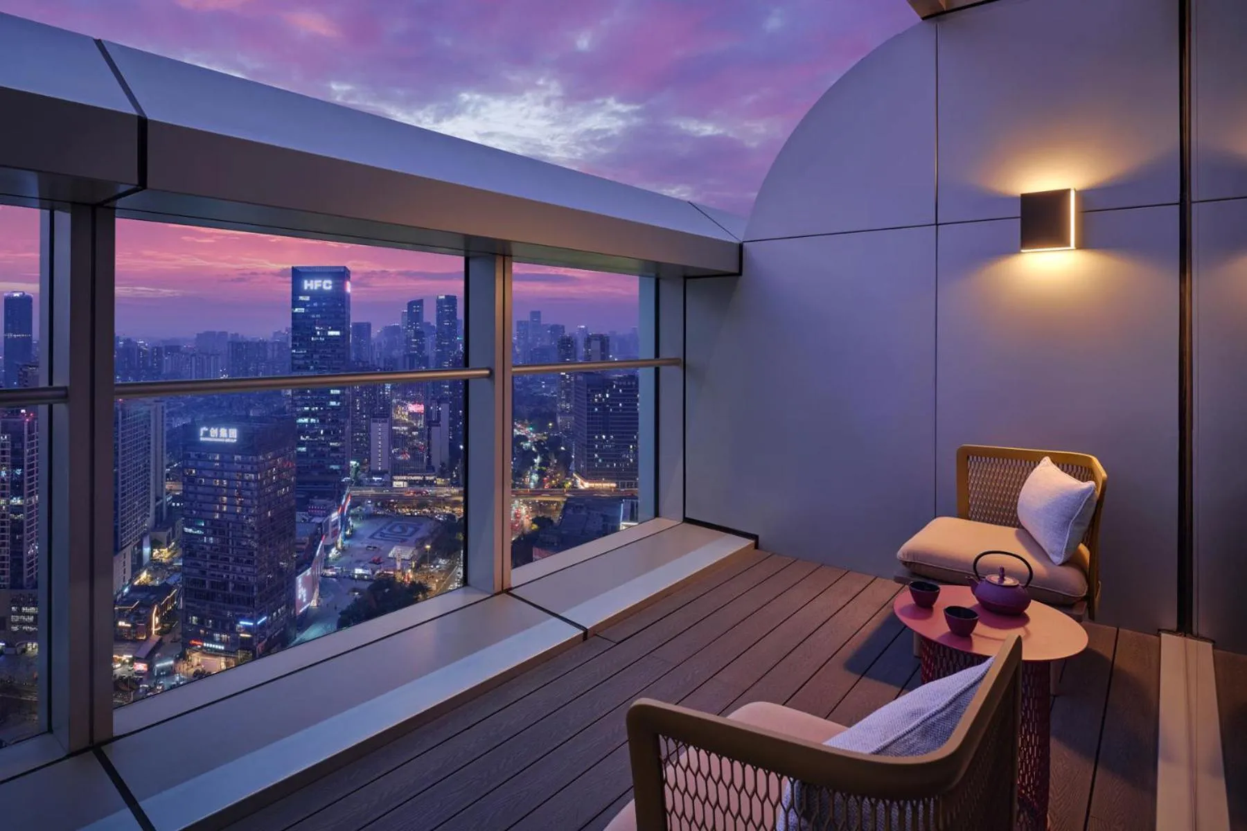 King Room with Balcony and City View in Hyatt Centric The Ring Chengdu