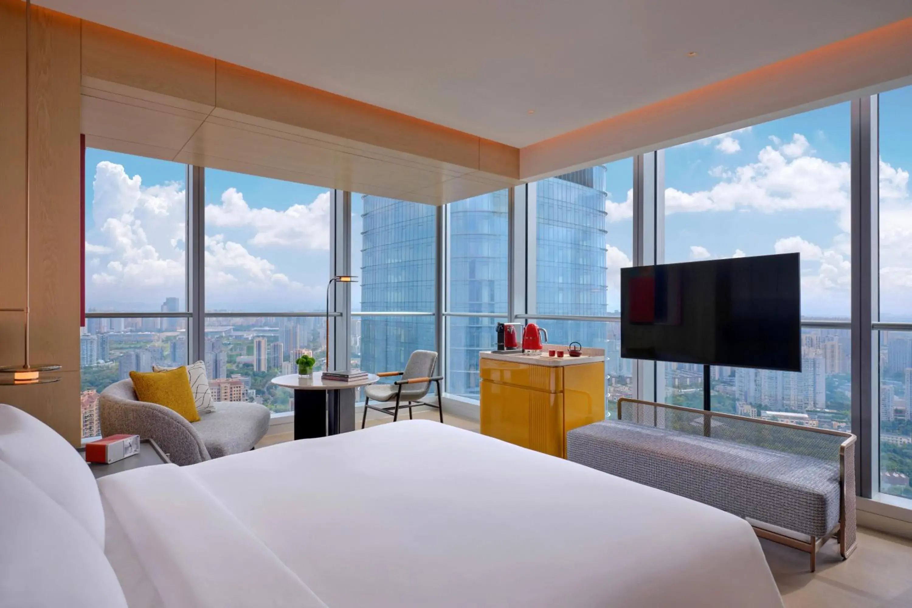 King Corner Room with City View in Hyatt Centric The Ring Chengdu King Corner Room with City View in Hyatt Centric The Ring Chengdu