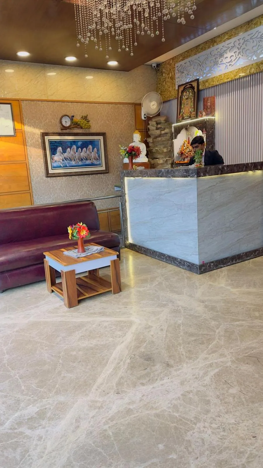 Seating area in Hotel SP International