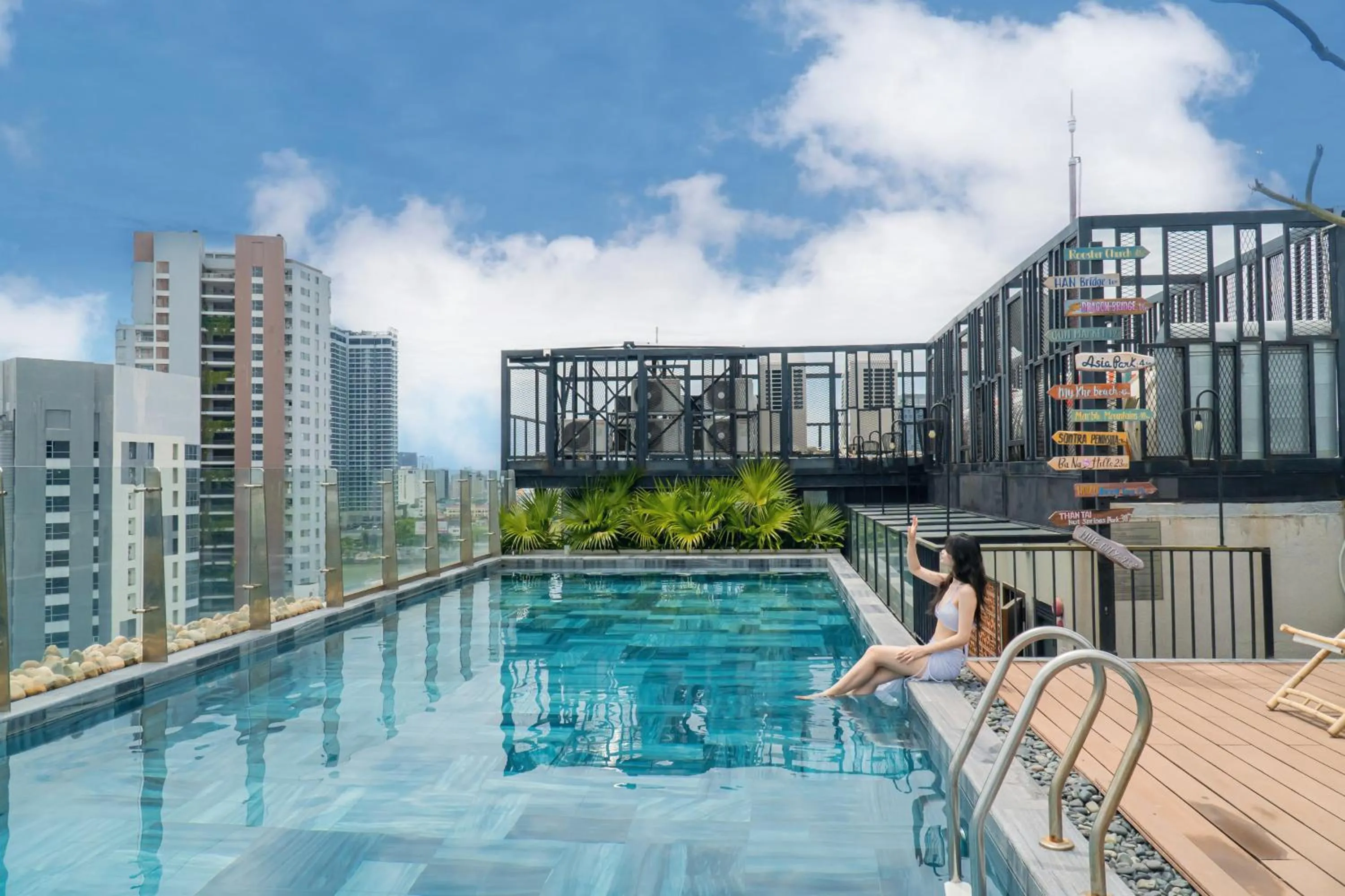 Swimming pool in Tropical Dorm Hostel Da Nang by Haviland