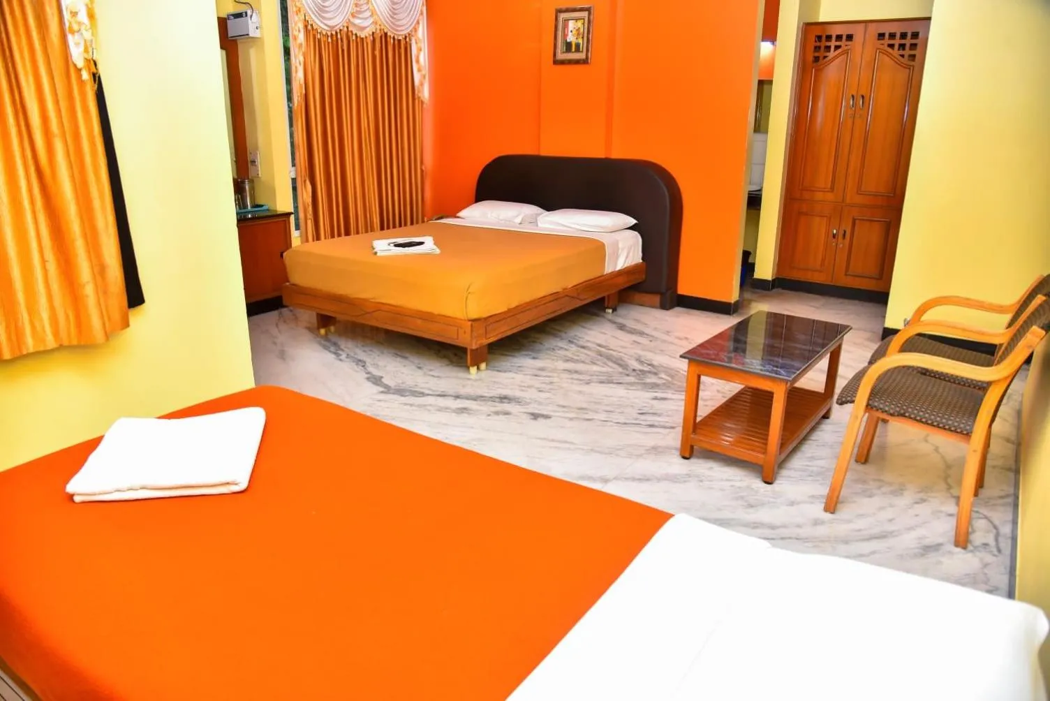 Bed in Hotel Grand Palace