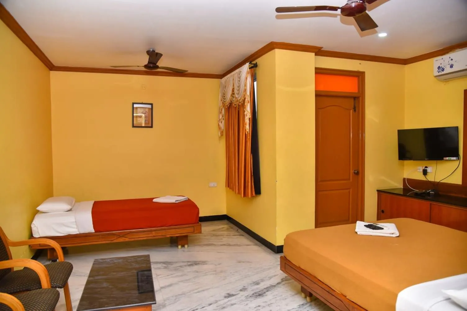 Bed in Hotel Grand Palace