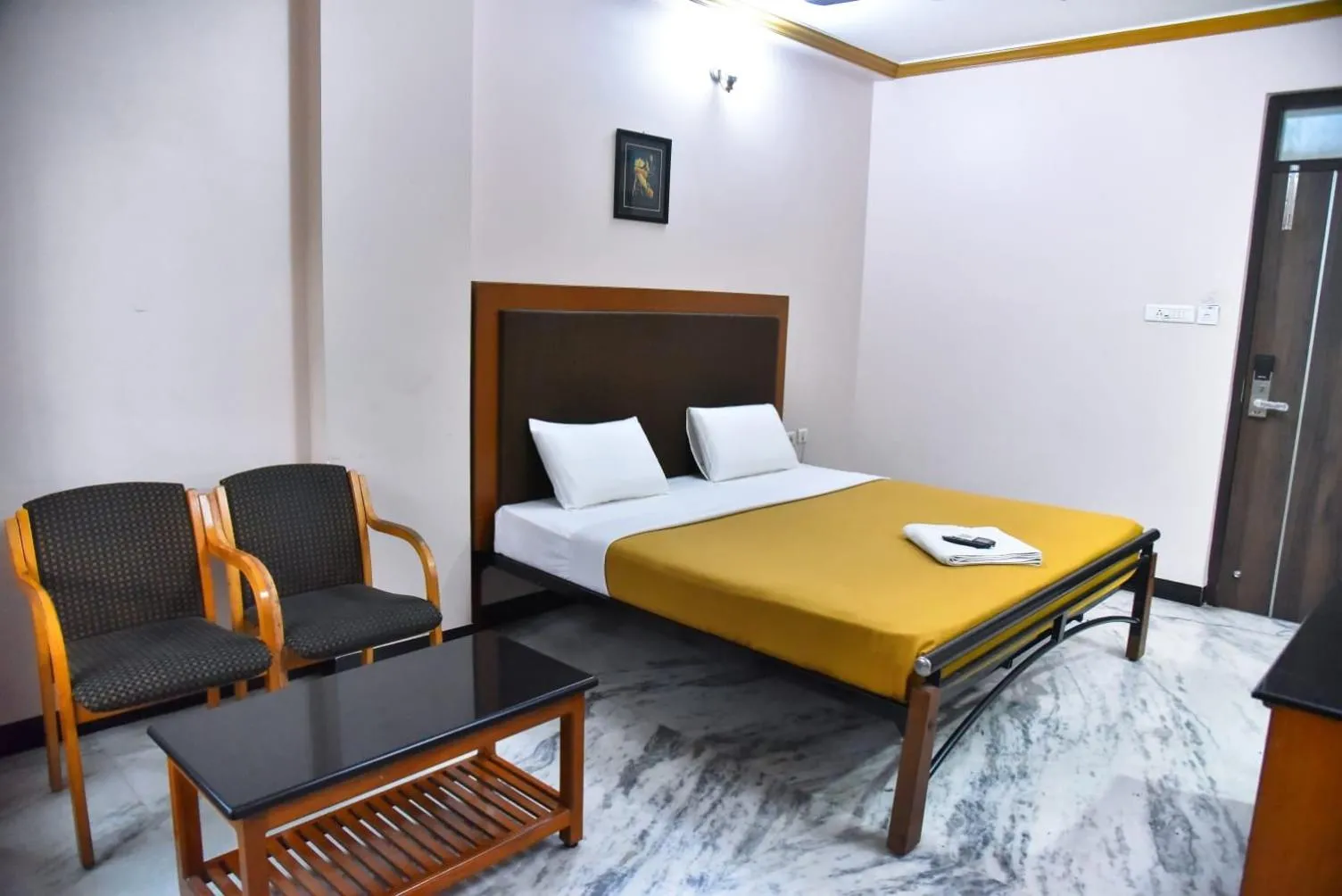 Bed in Hotel Grand Palace