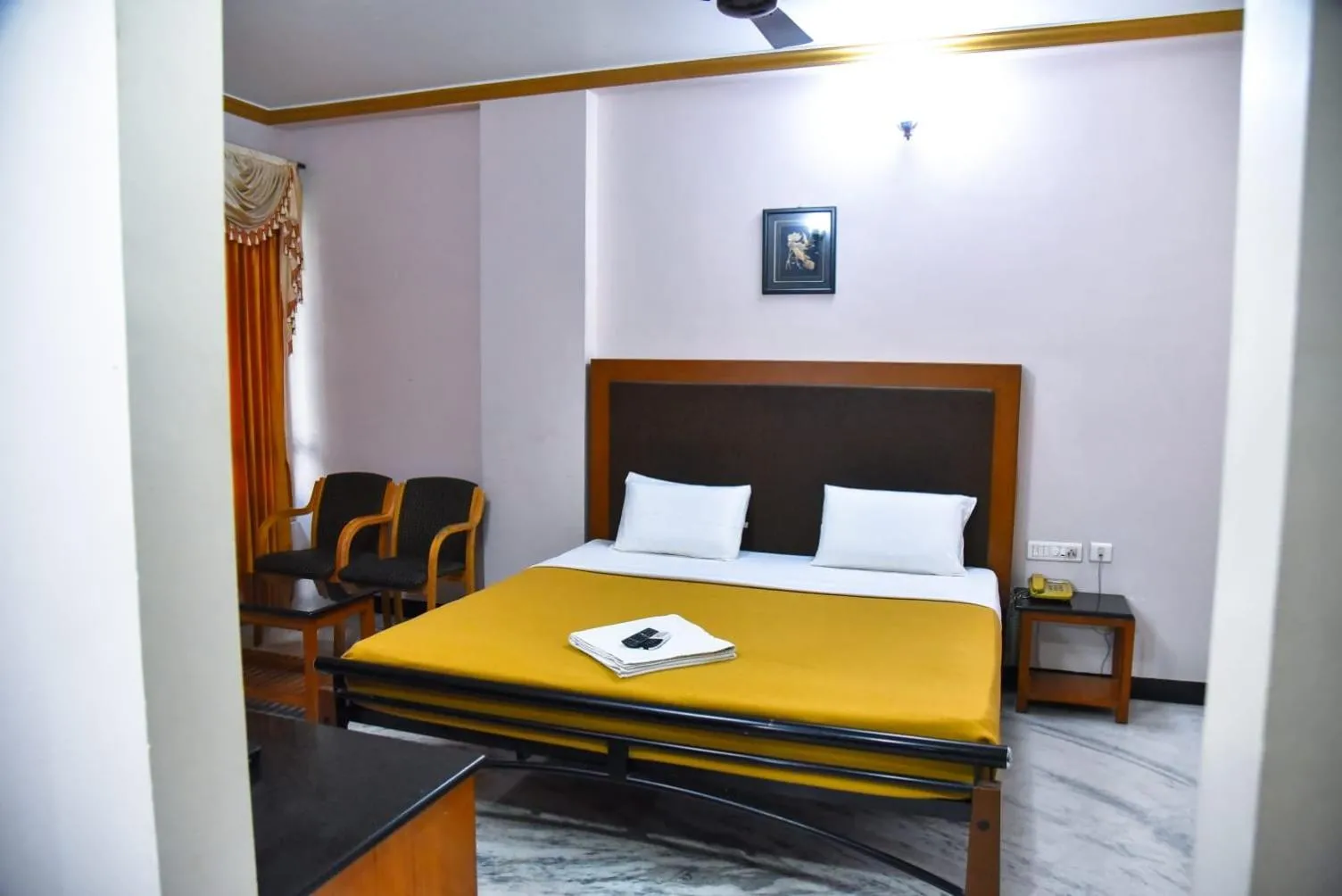 Bed in Hotel Grand Palace