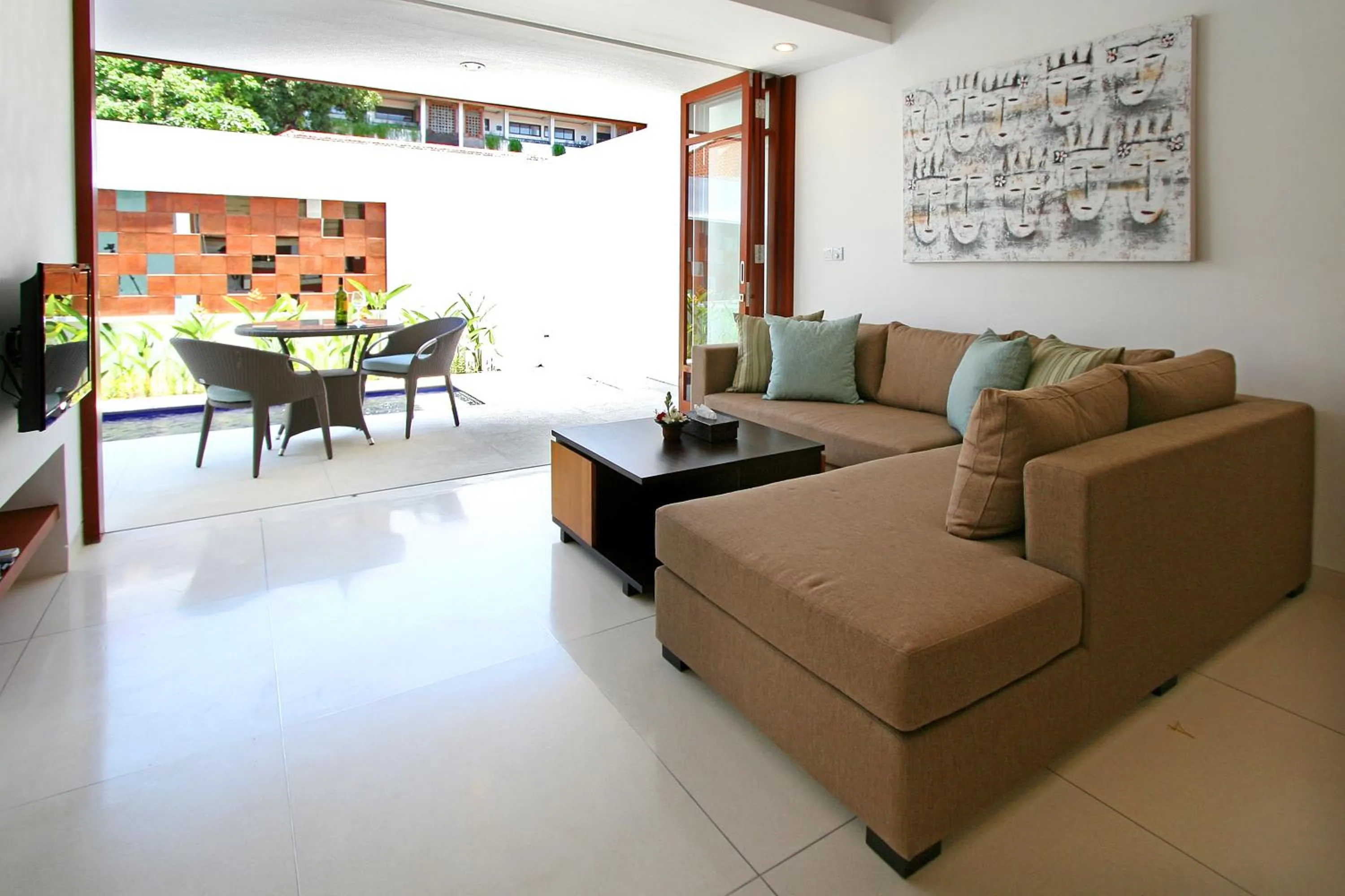 Living room in Smart Comfort Apartments