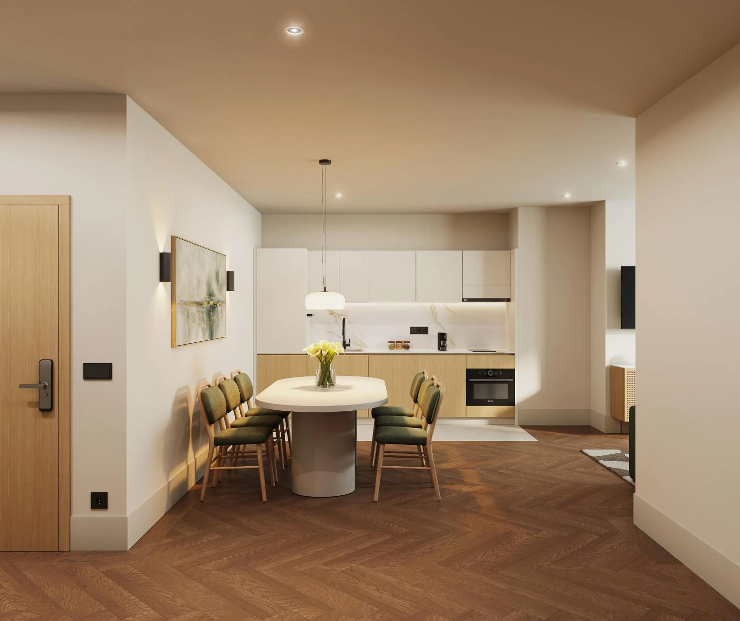 Dining area in master Wola Warsaw