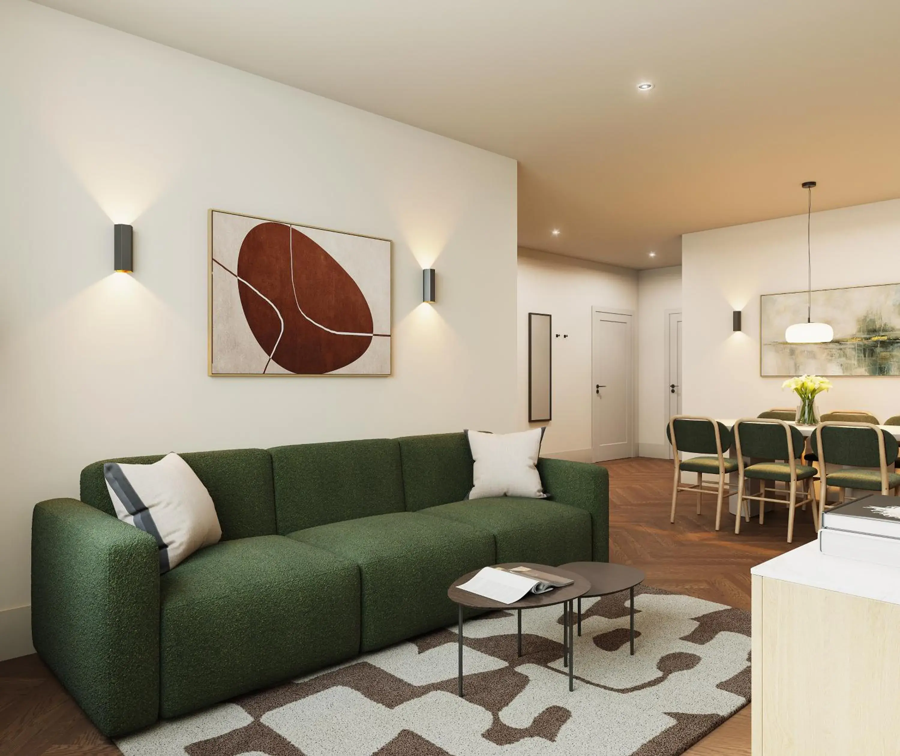 Living room in master Wola Warsaw Living room in master Wola Warsaw